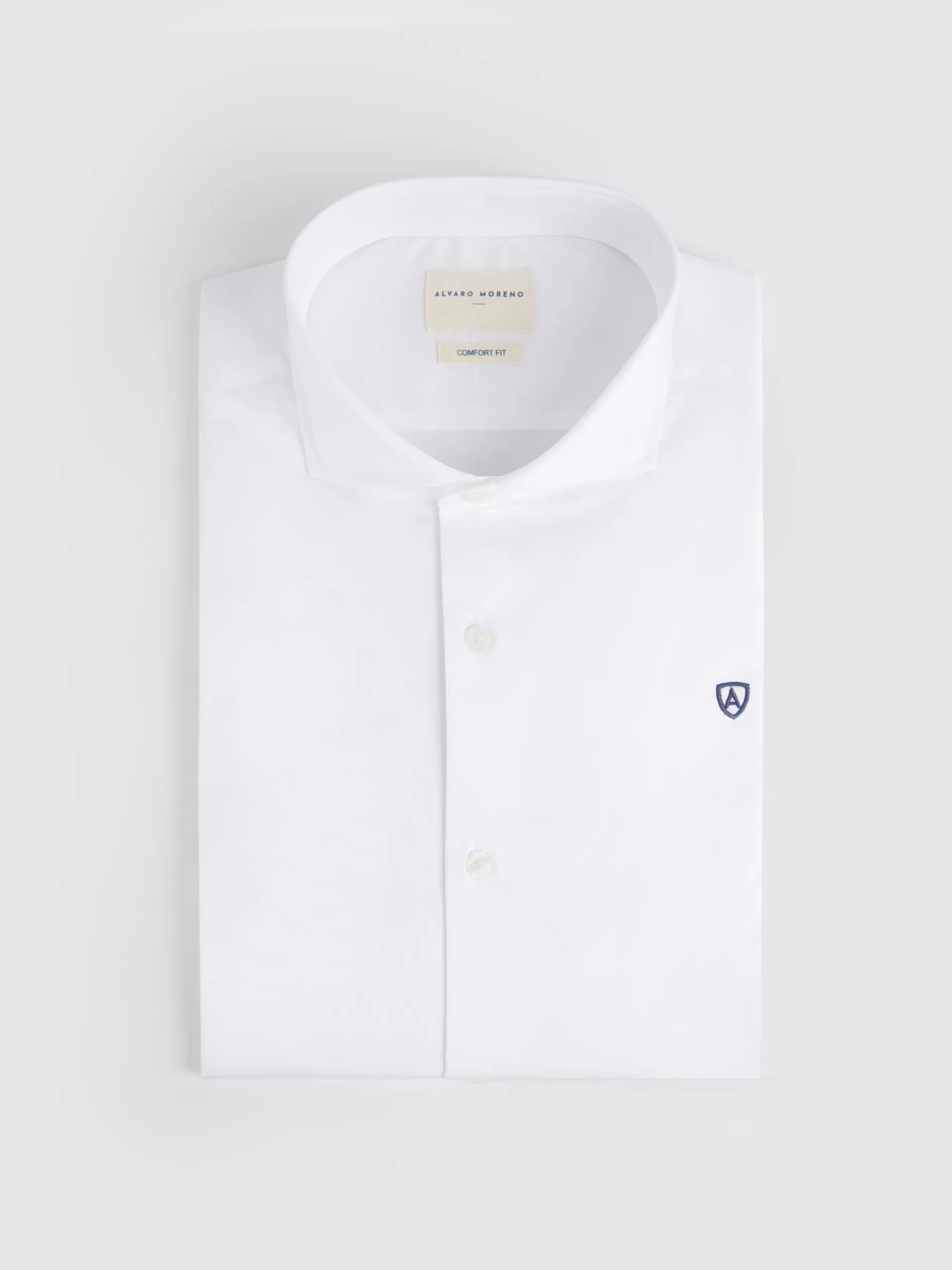 Shop Alvaro Moreno CAMISA COMFORT FIL A FIL Blanco