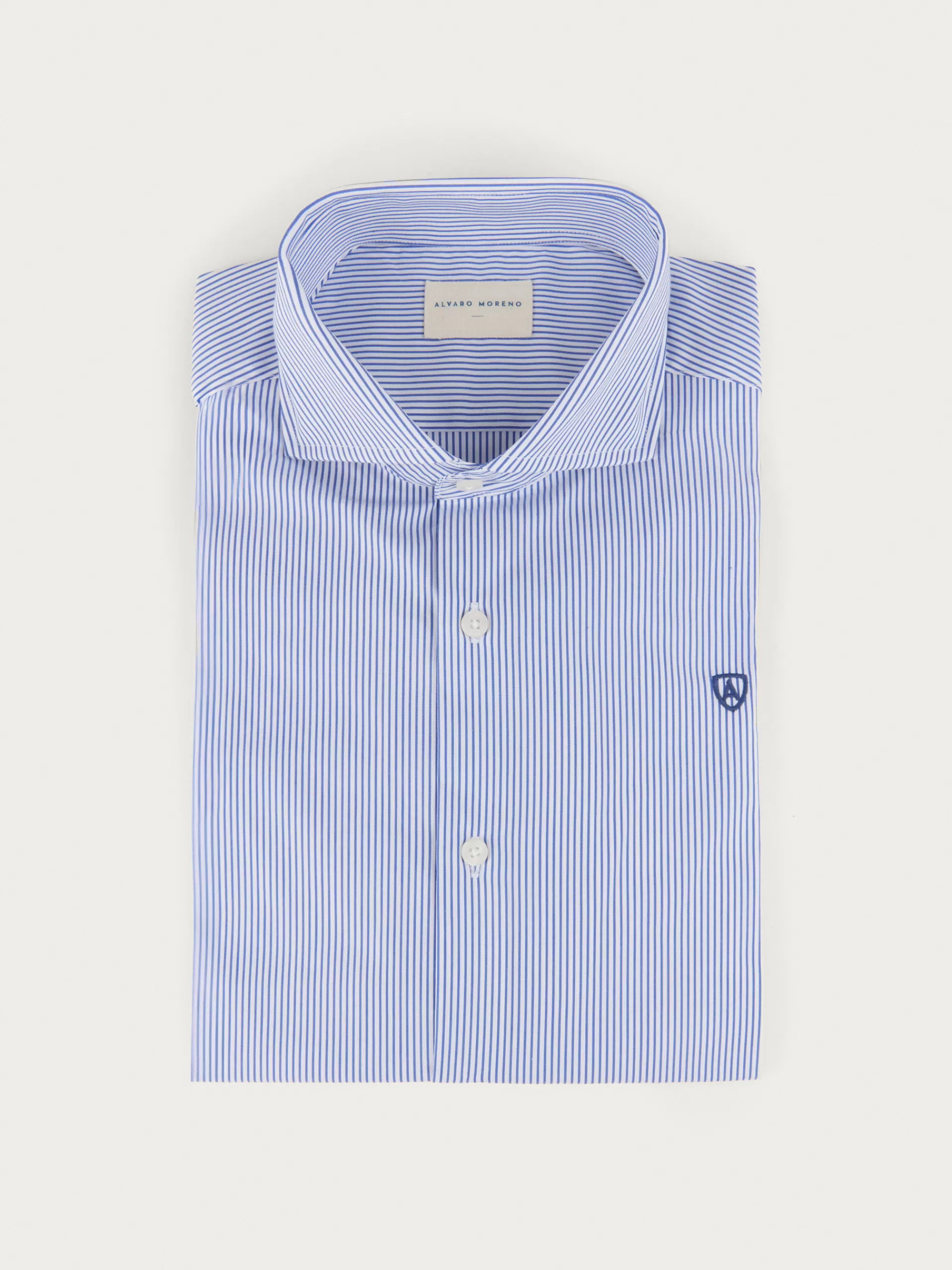 Clearance Alvaro Moreno CAMISA COMFORT RAYAS Azul