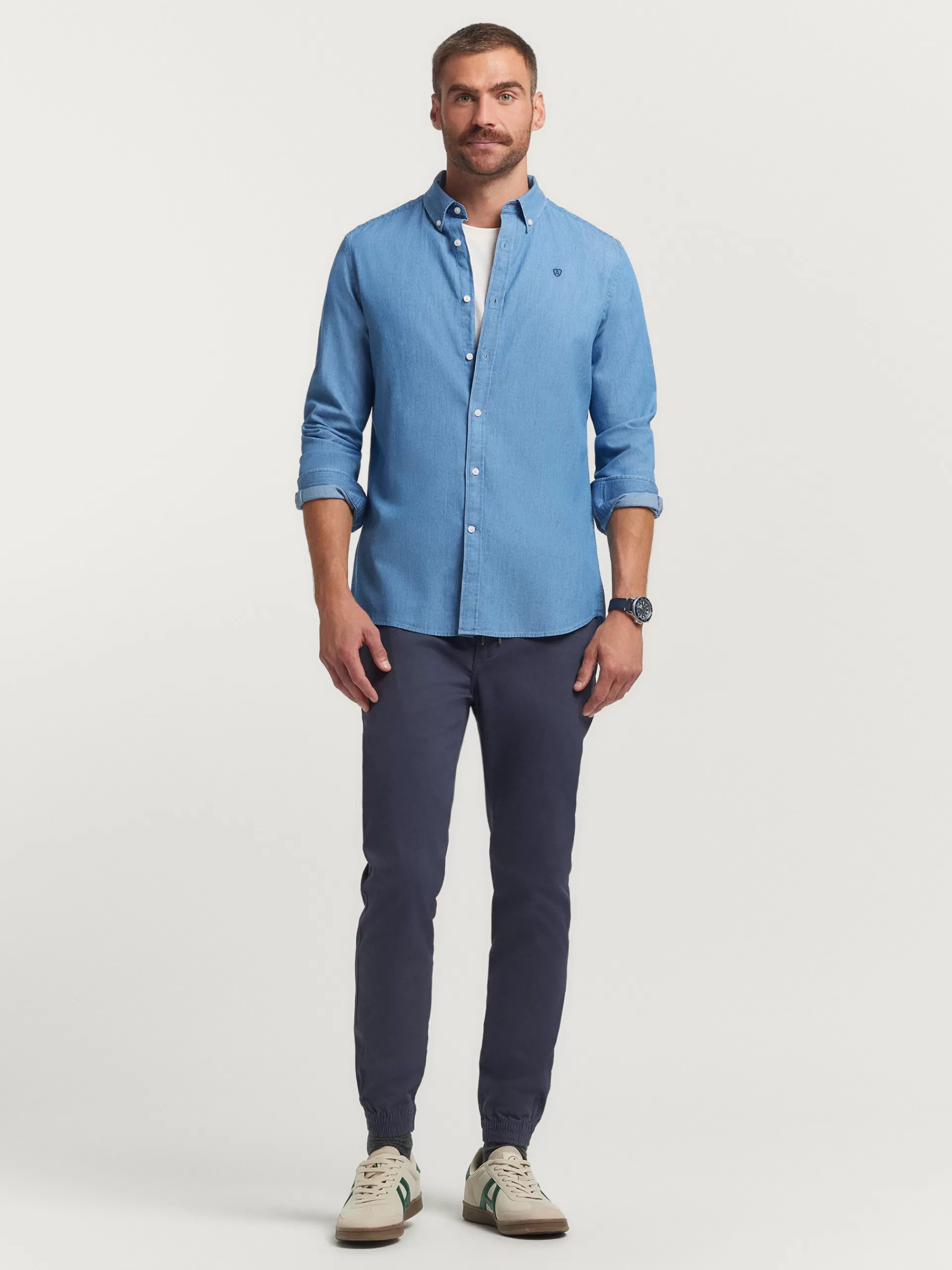 Clearance Alvaro Moreno CAMISA DENIM CANUTILLO Azul