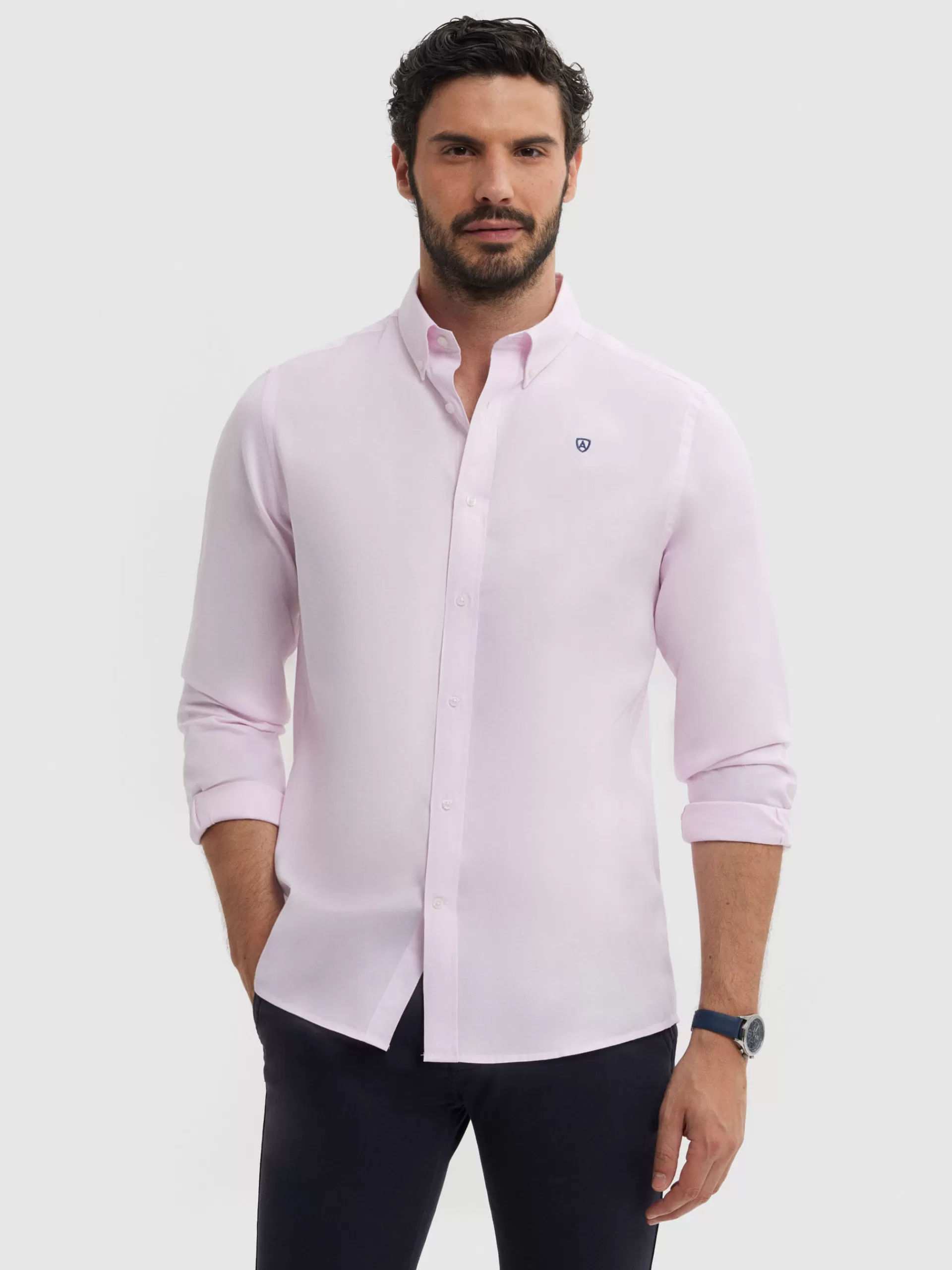 Online Alvaro Moreno CAMISA ESTRUCTURA DUTTON Rosa