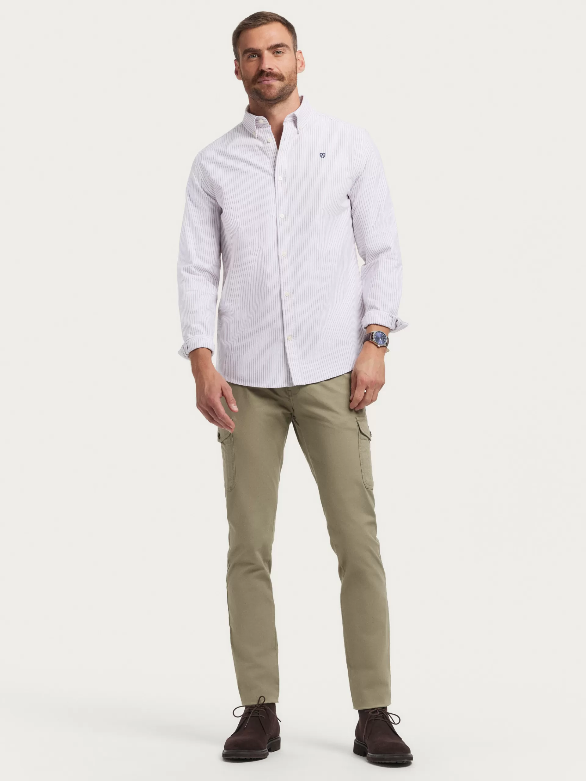 Online Alvaro Moreno CAMISA OXFORD ASTON Burdeos