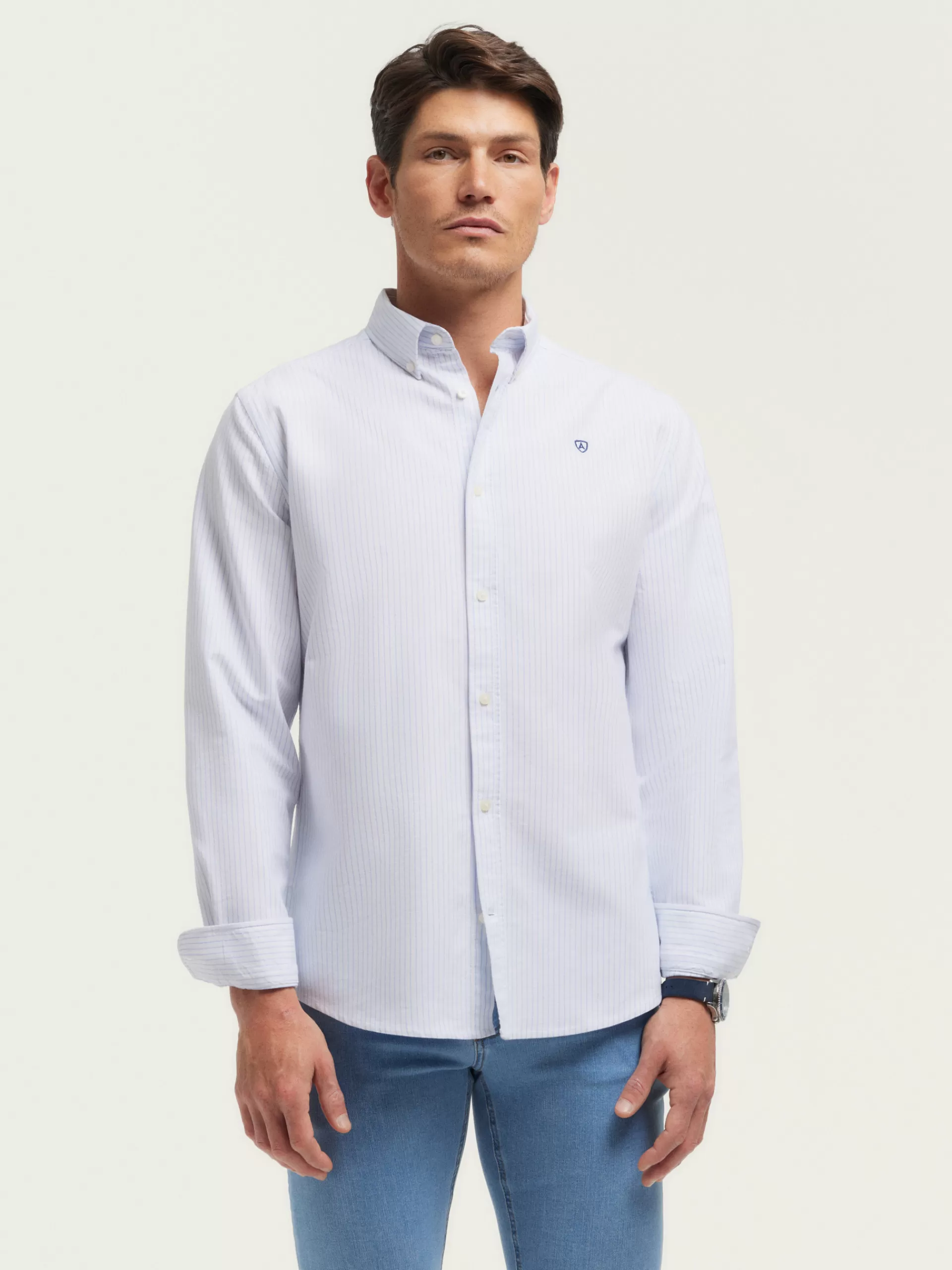 Shop Alvaro Moreno CAMISA OXFORD ASTON Celeste