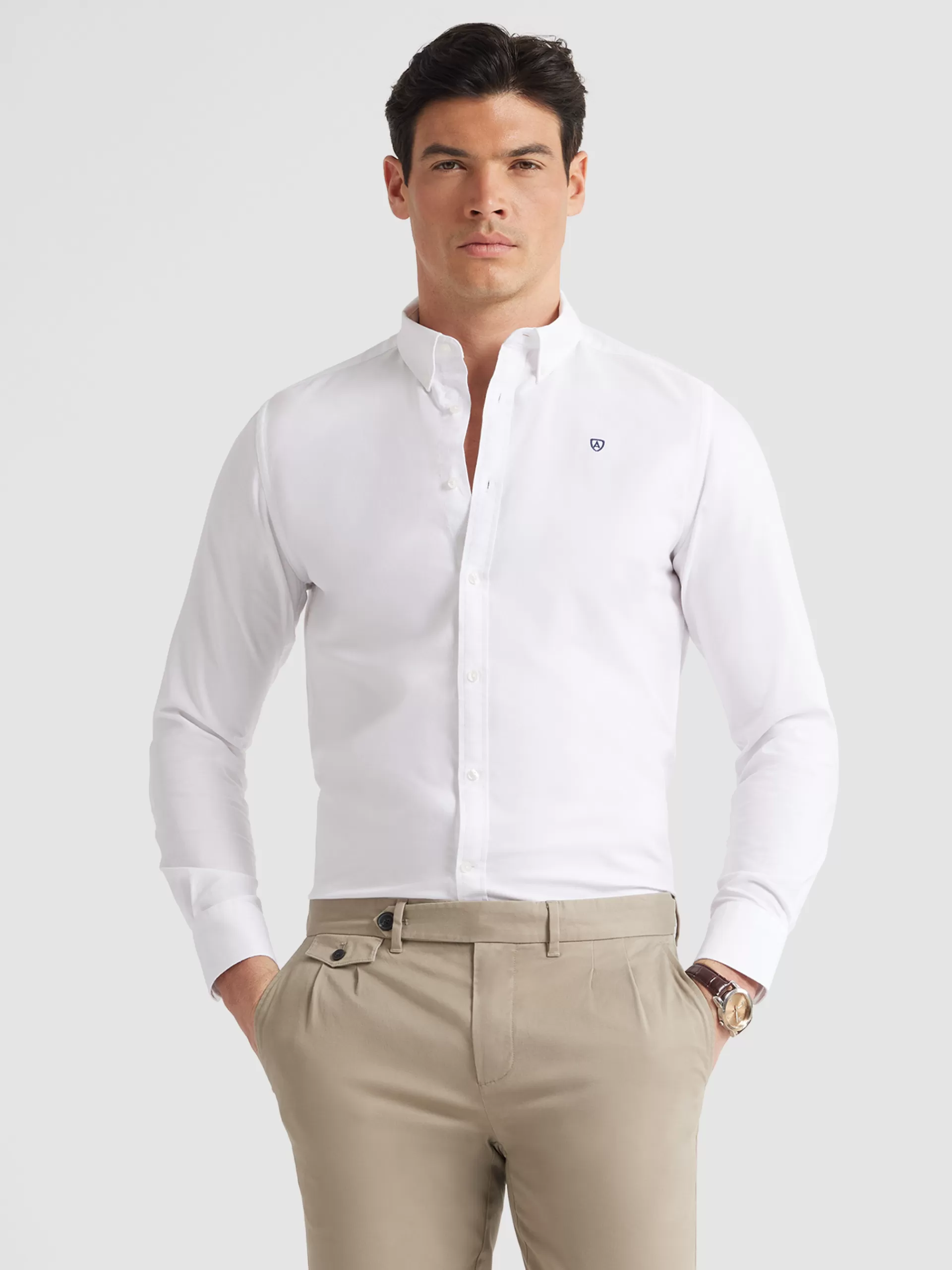 Outlet Alvaro Moreno CAMISA OXFORD BASIC Blanco