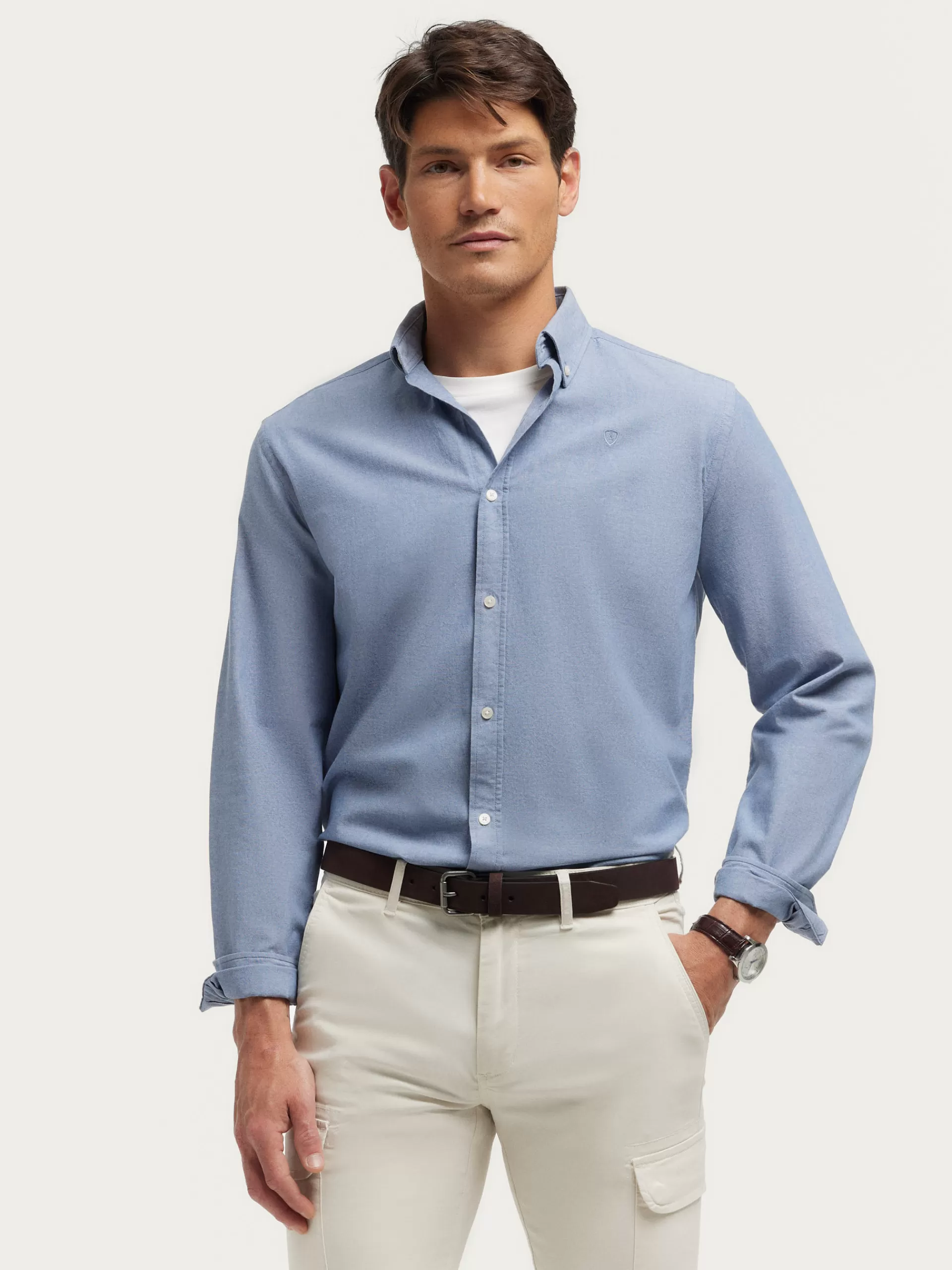 Sale Alvaro Moreno CAMISA OXFORD CHAMBRAY Azul