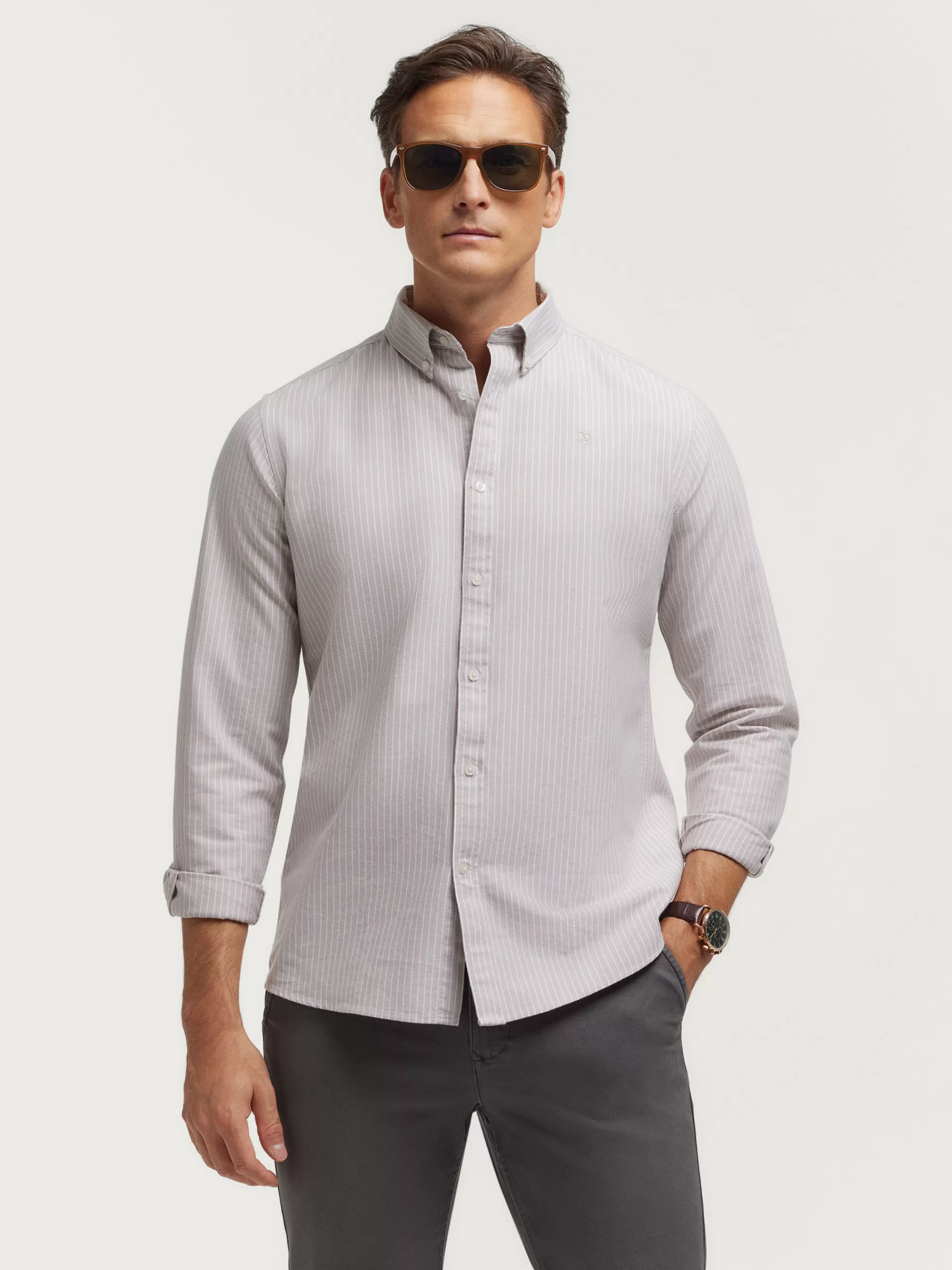 Best Sale Alvaro Moreno CAMISA OXFORD DIPLO Beige