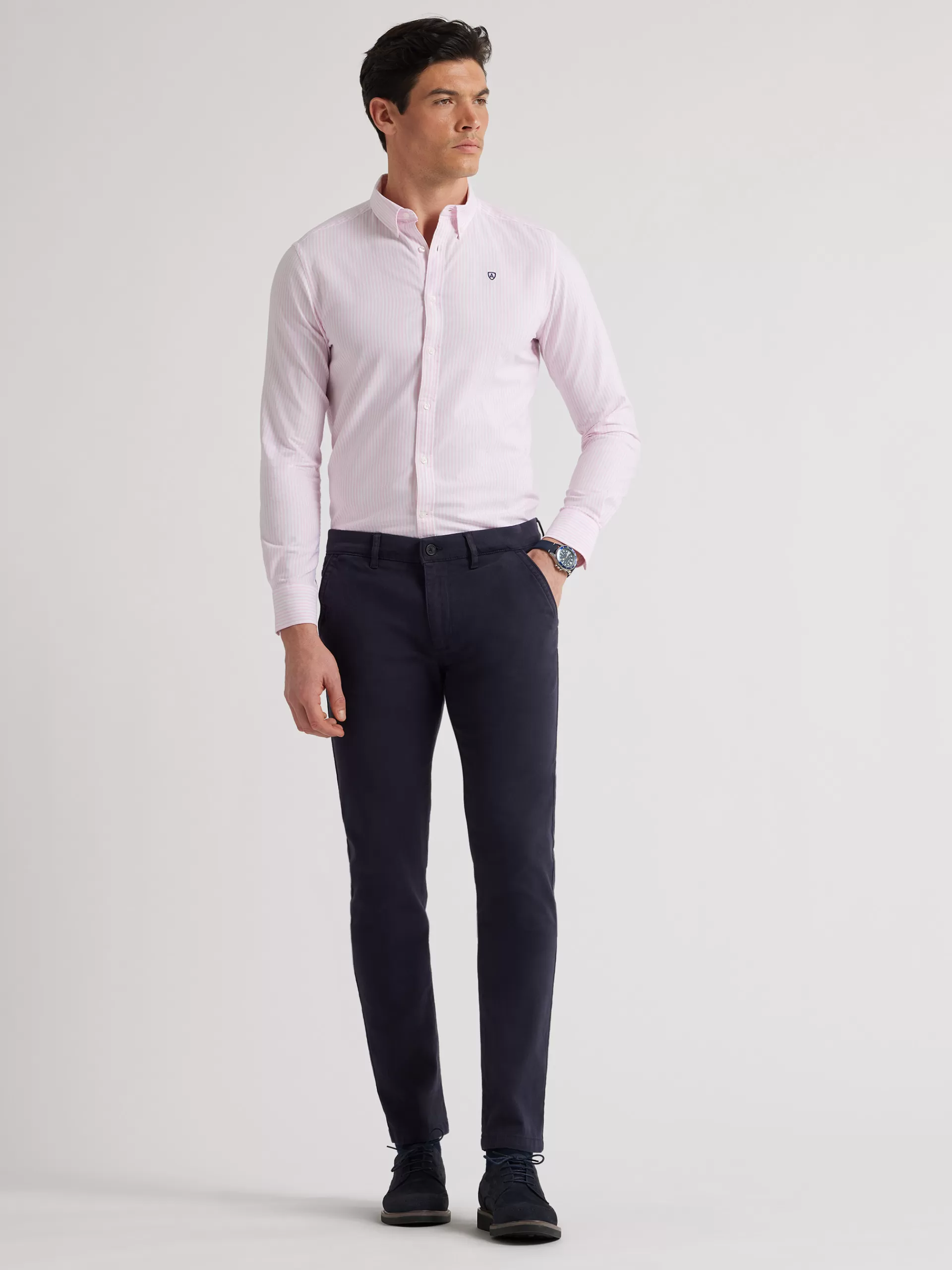 Cheap Alvaro Moreno CAMISA OXFORD RAYAS BASIC Rosa