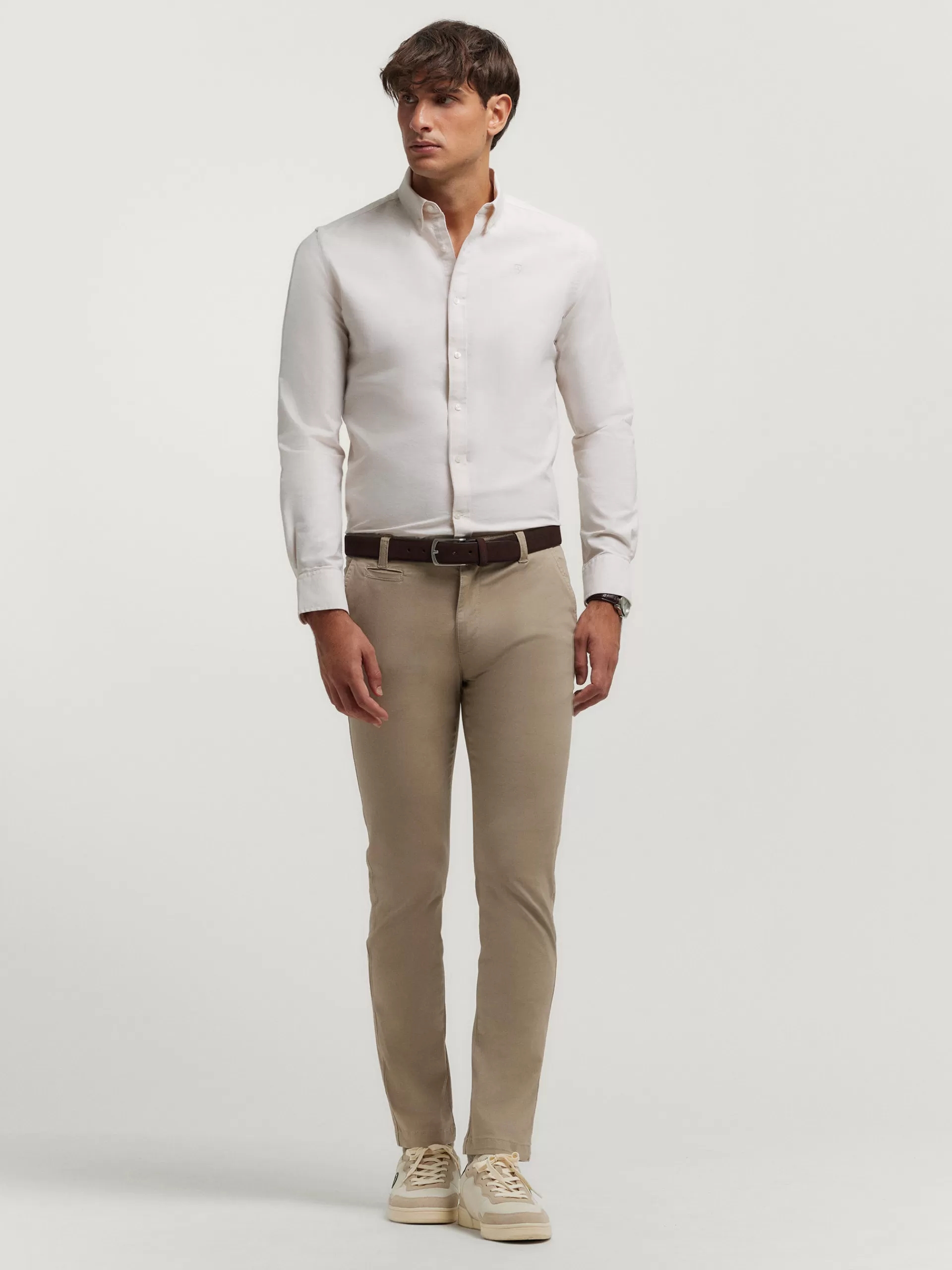 Fashion Alvaro Moreno CAMISA OXFORD SOLID Beige