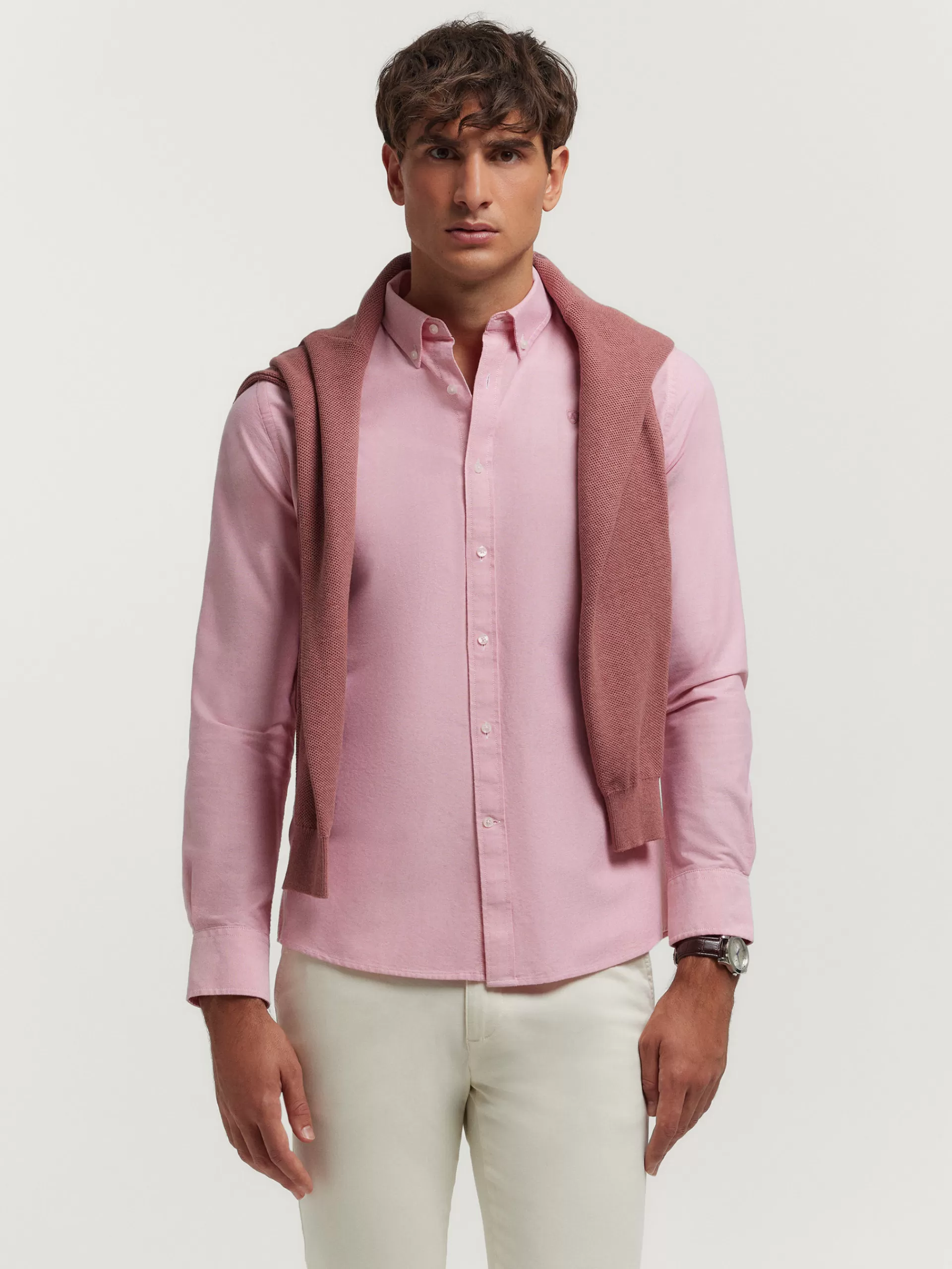 Outlet Alvaro Moreno CAMISA OXFORD SOLID Coral