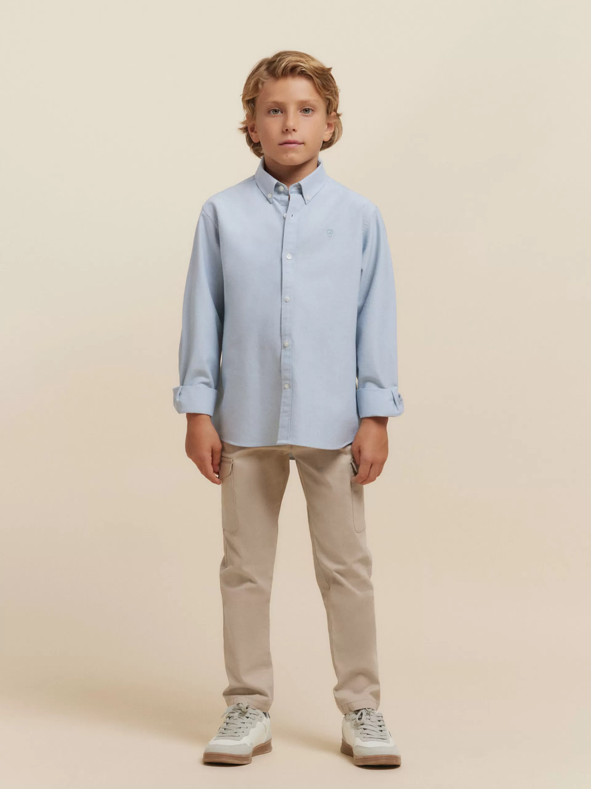 Clearance Alvaro Moreno CAMISA OXFORD SOLID KIDS Azul