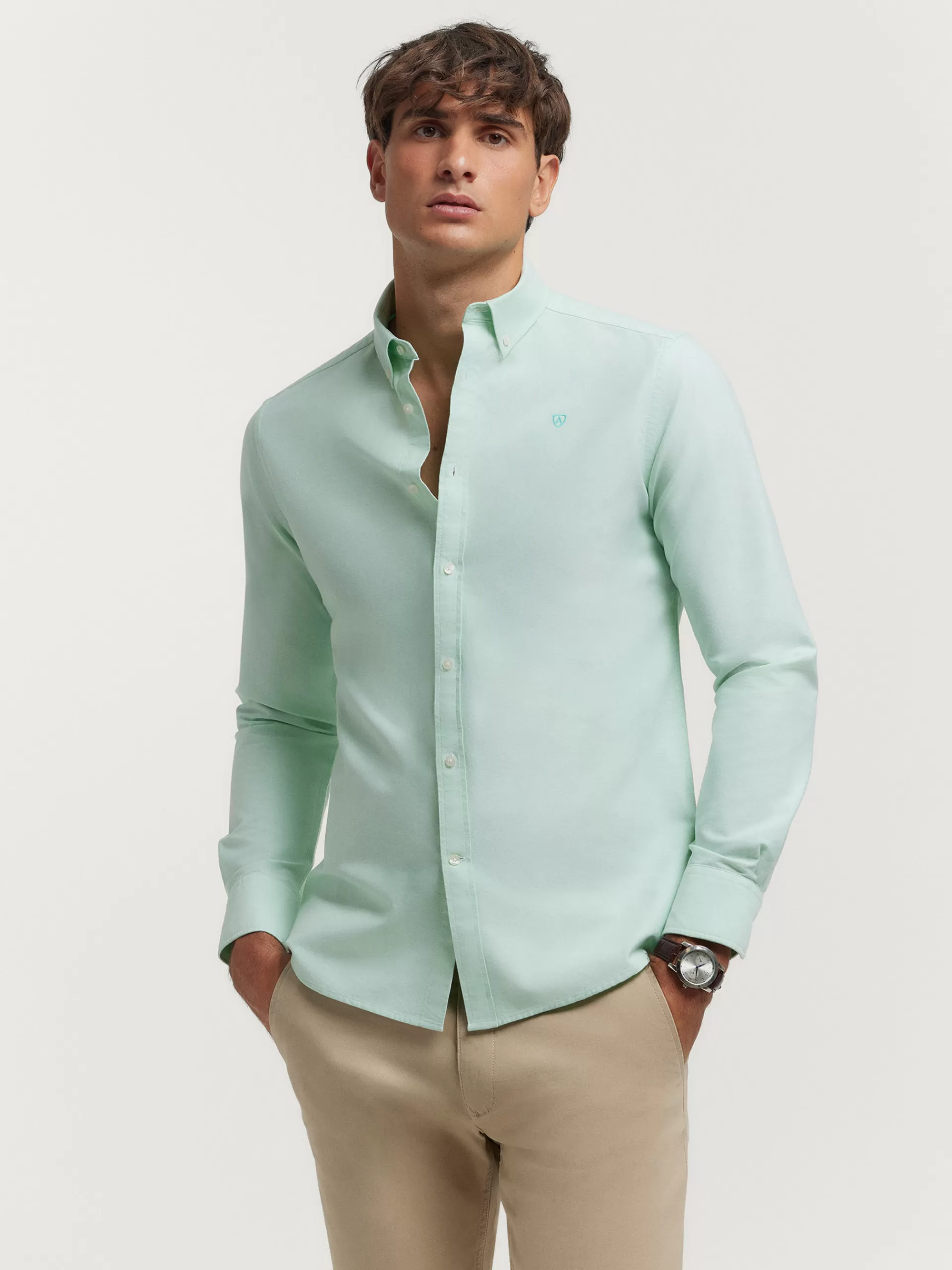 Best Alvaro Moreno CAMISA OXFORD SOLID Verde