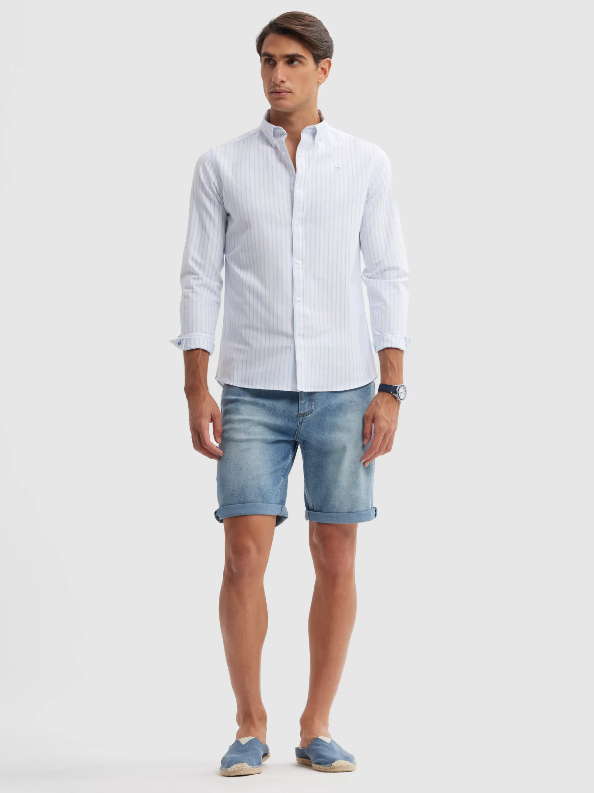 Best Sale Alvaro Moreno CAMISA OXFORD SUNNY Celeste