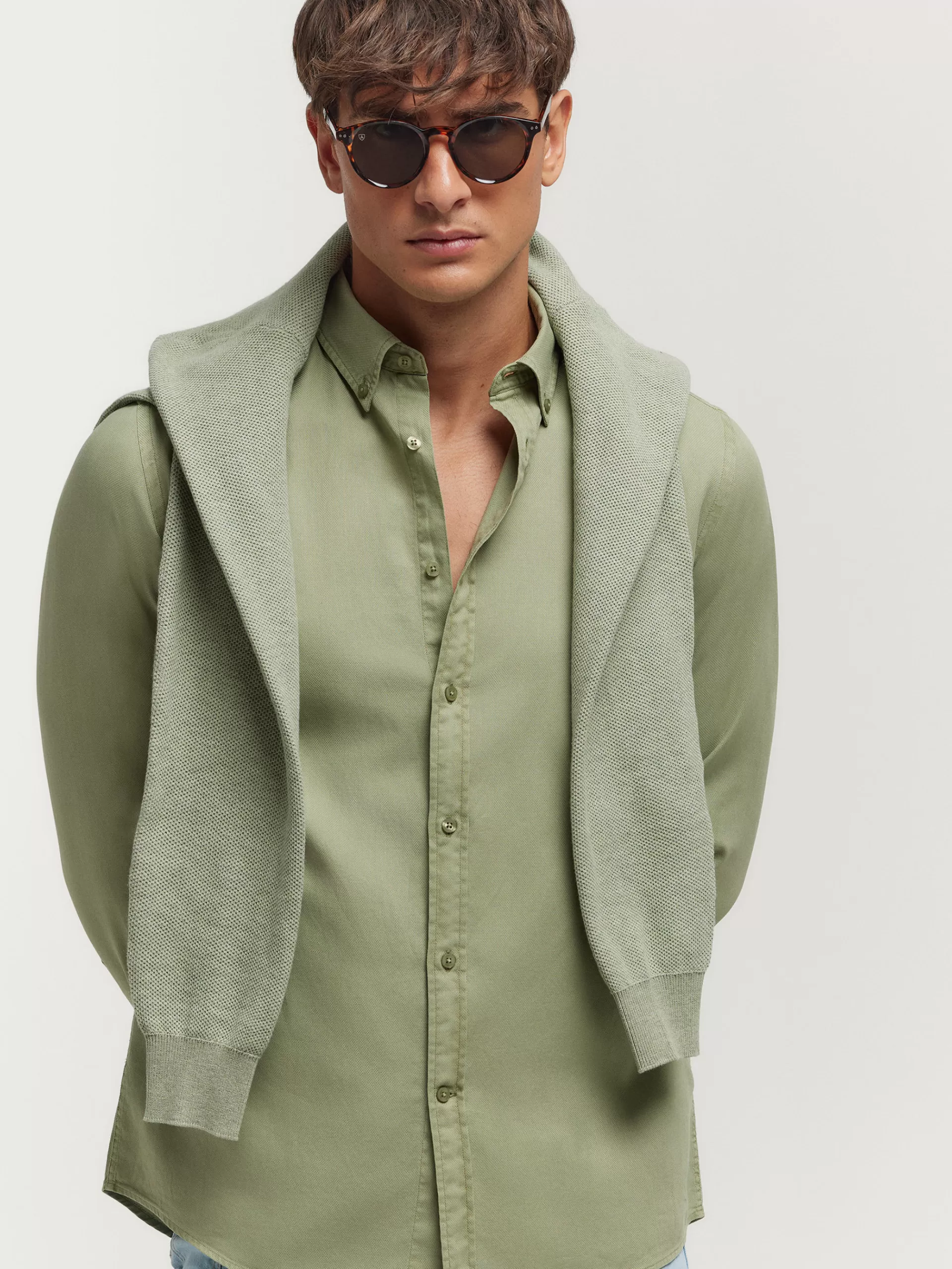 Store Alvaro Moreno CAMISA PANAMA DYE Verde