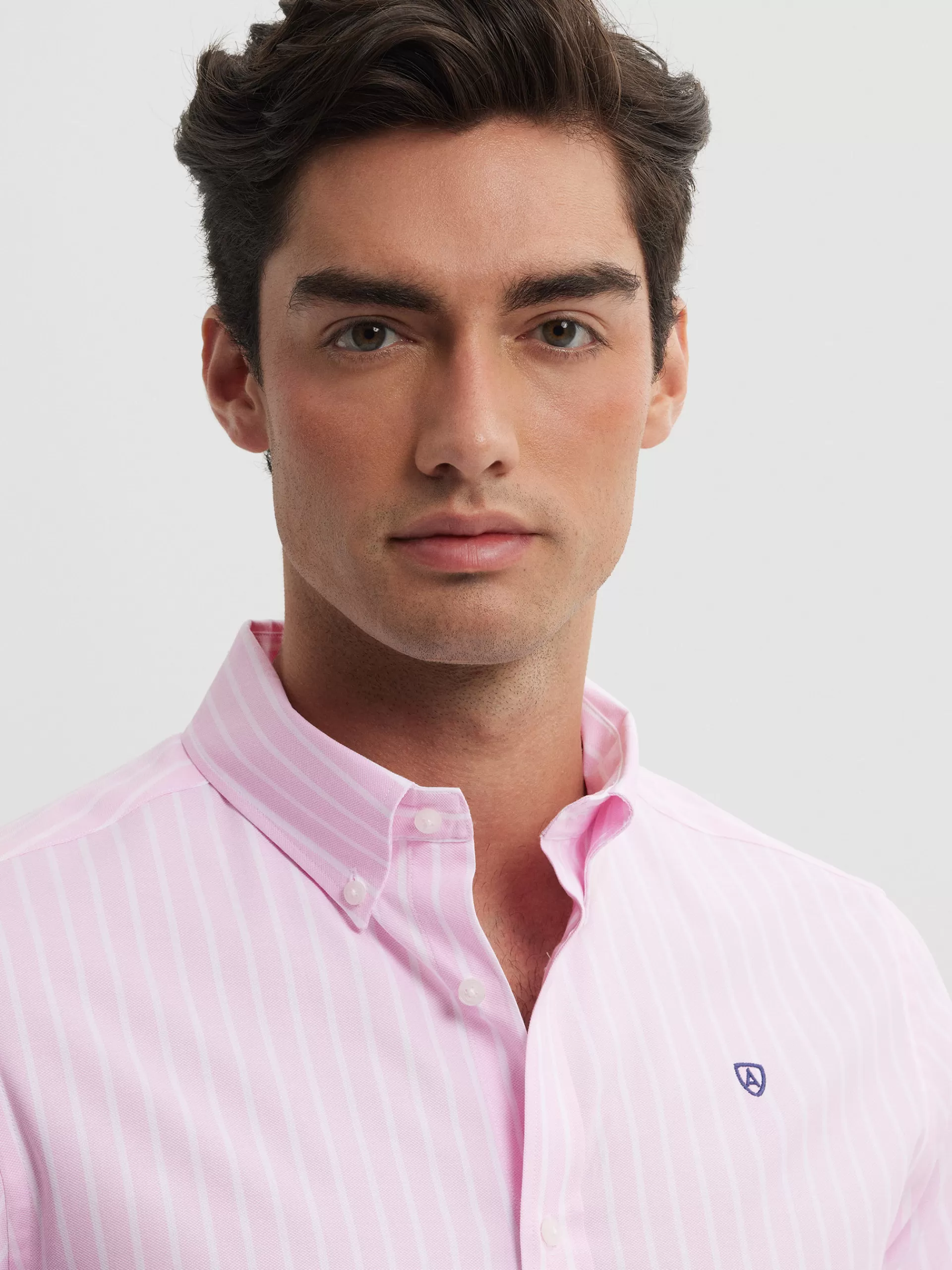 Shop Alvaro Moreno CAMISA RAYAS DUTTON Rosa