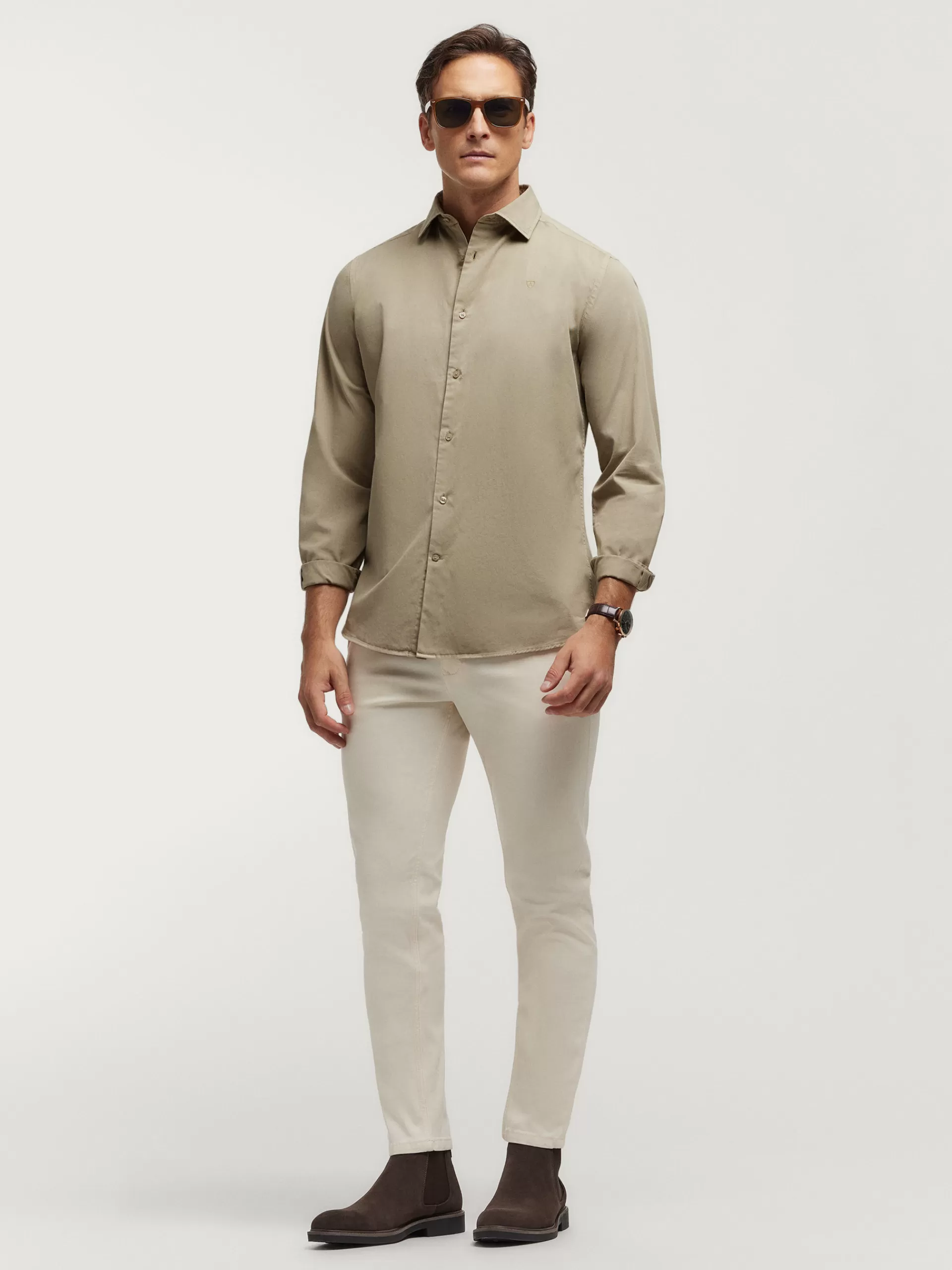 Best Sale Alvaro Moreno CAMISA TWILL DYE Beige