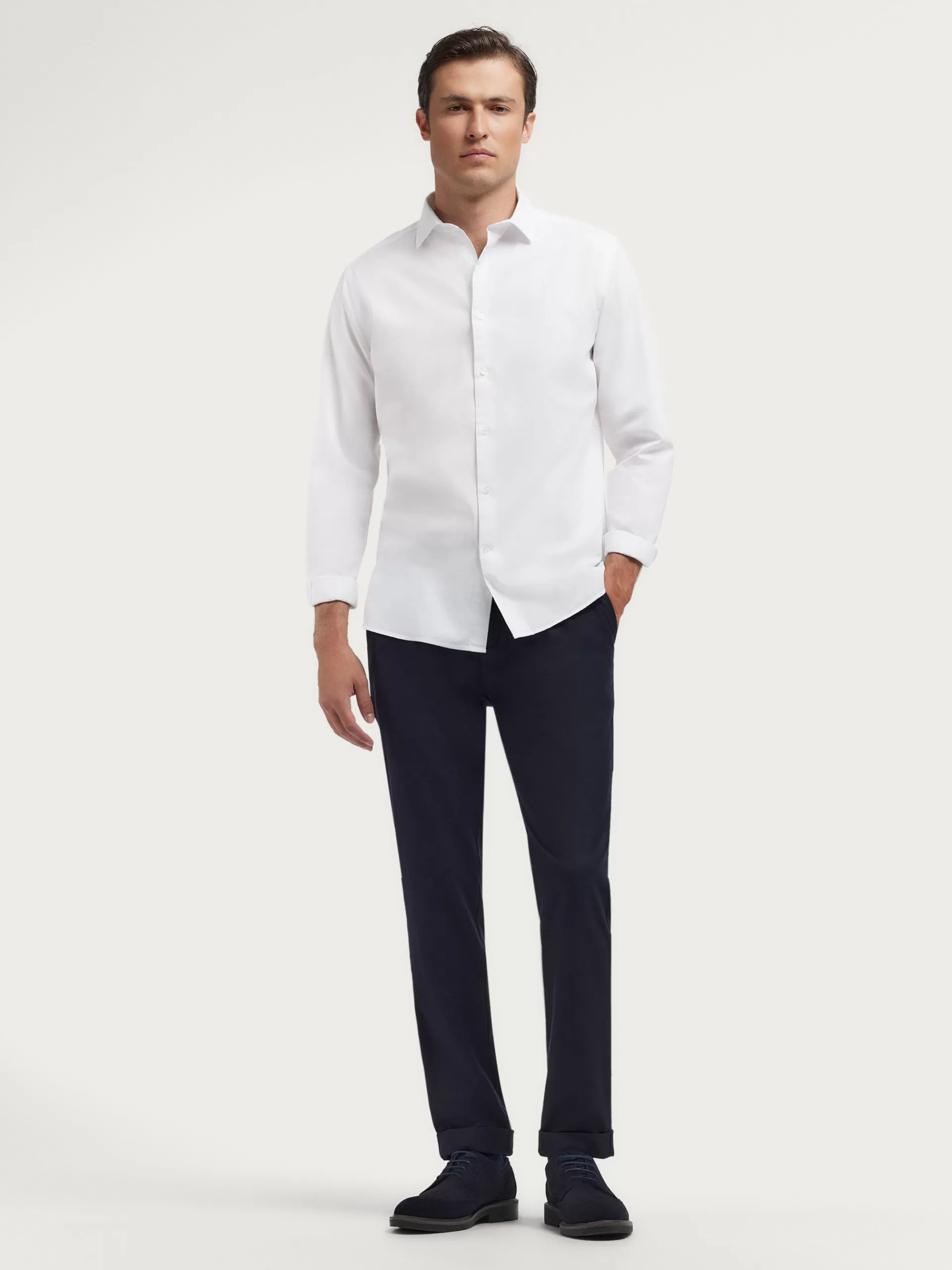 Store Alvaro Moreno CAMISA TWILL DYE Blanco