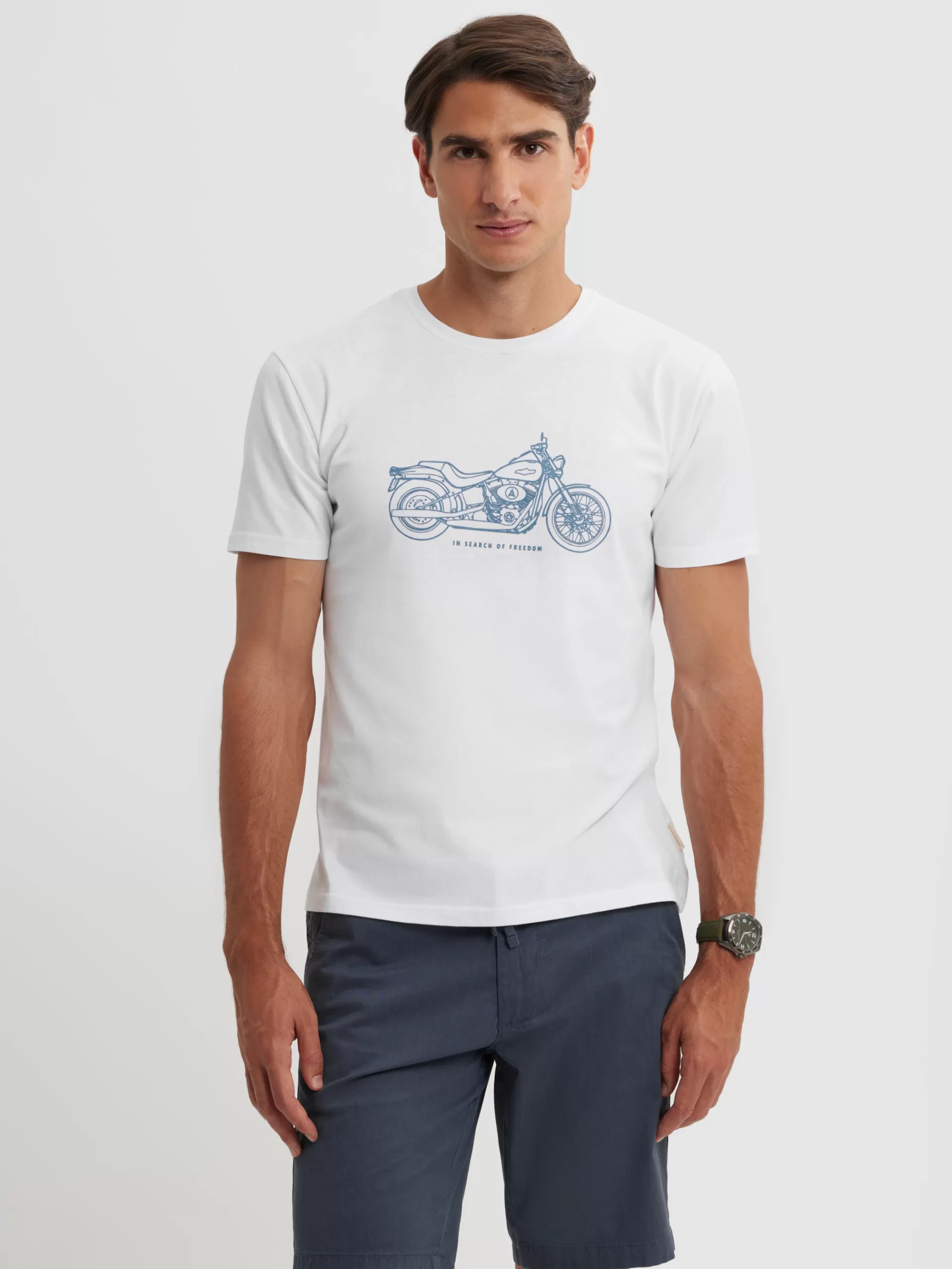 Flash Sale Alvaro Moreno CAMISETA MOTORCYCLE Blanco