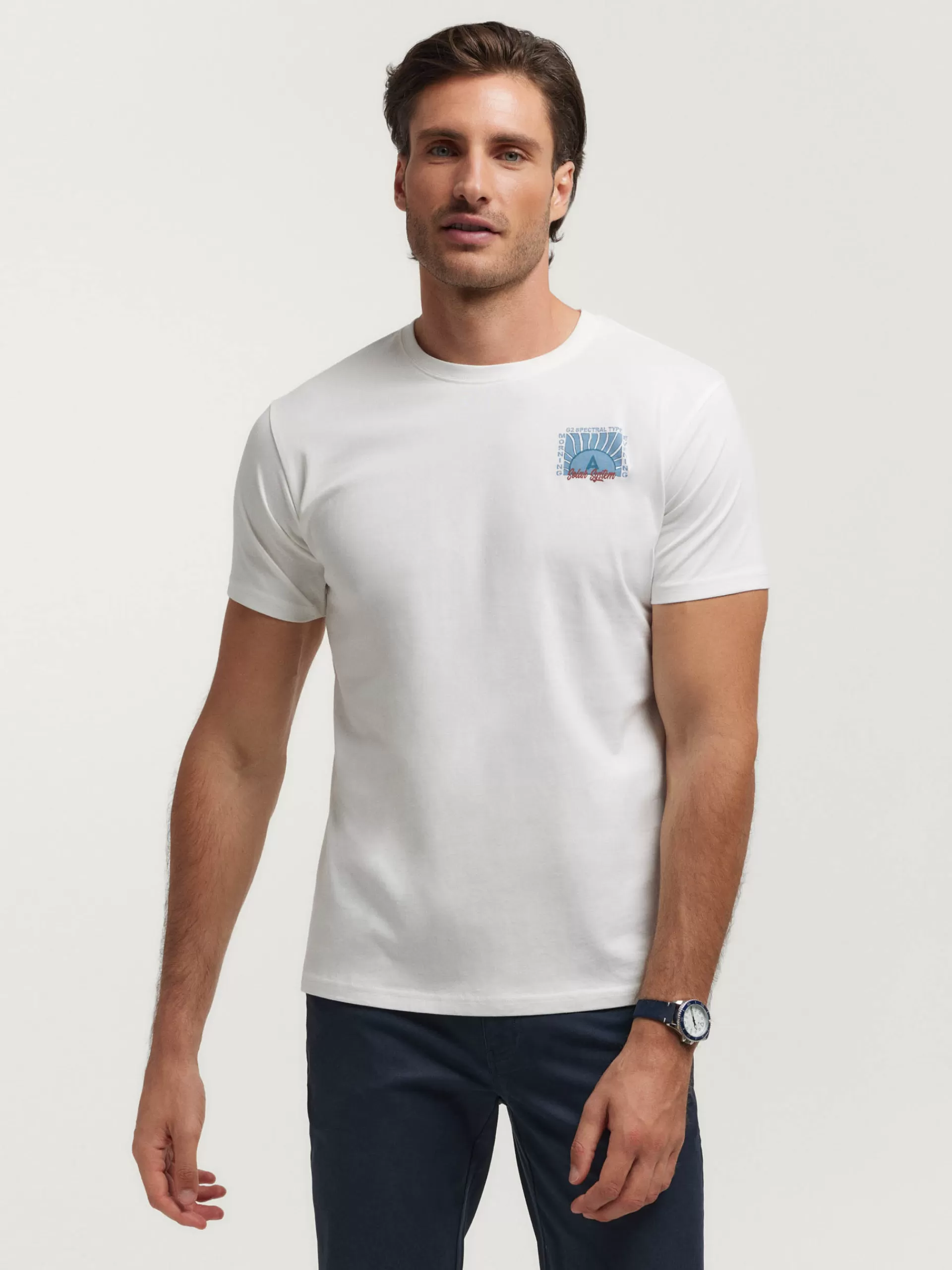 Shop Alvaro Moreno CAMISETA SOLAR Blanco