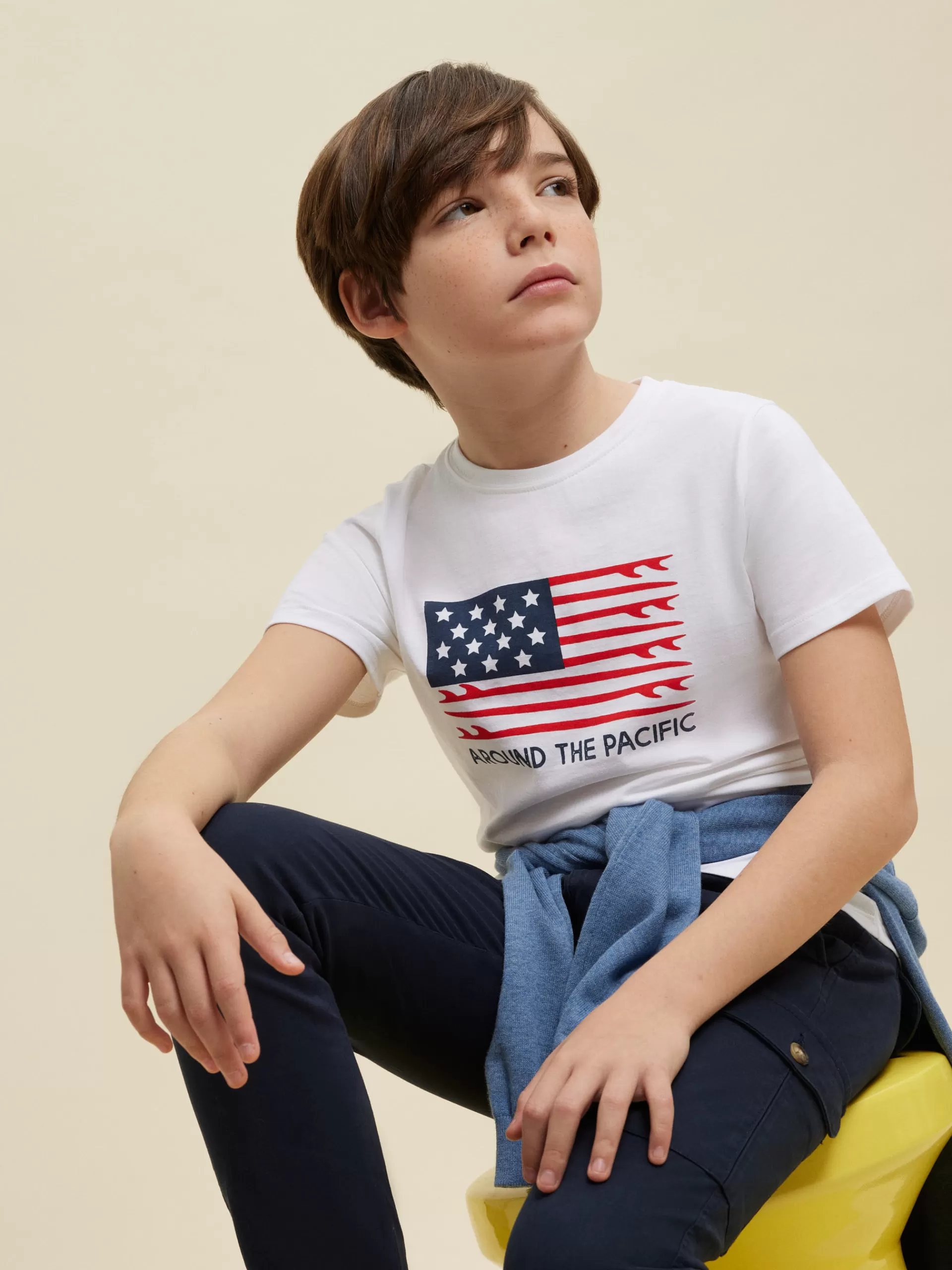 New Alvaro Moreno CAMISETA USA KIDS Blanco