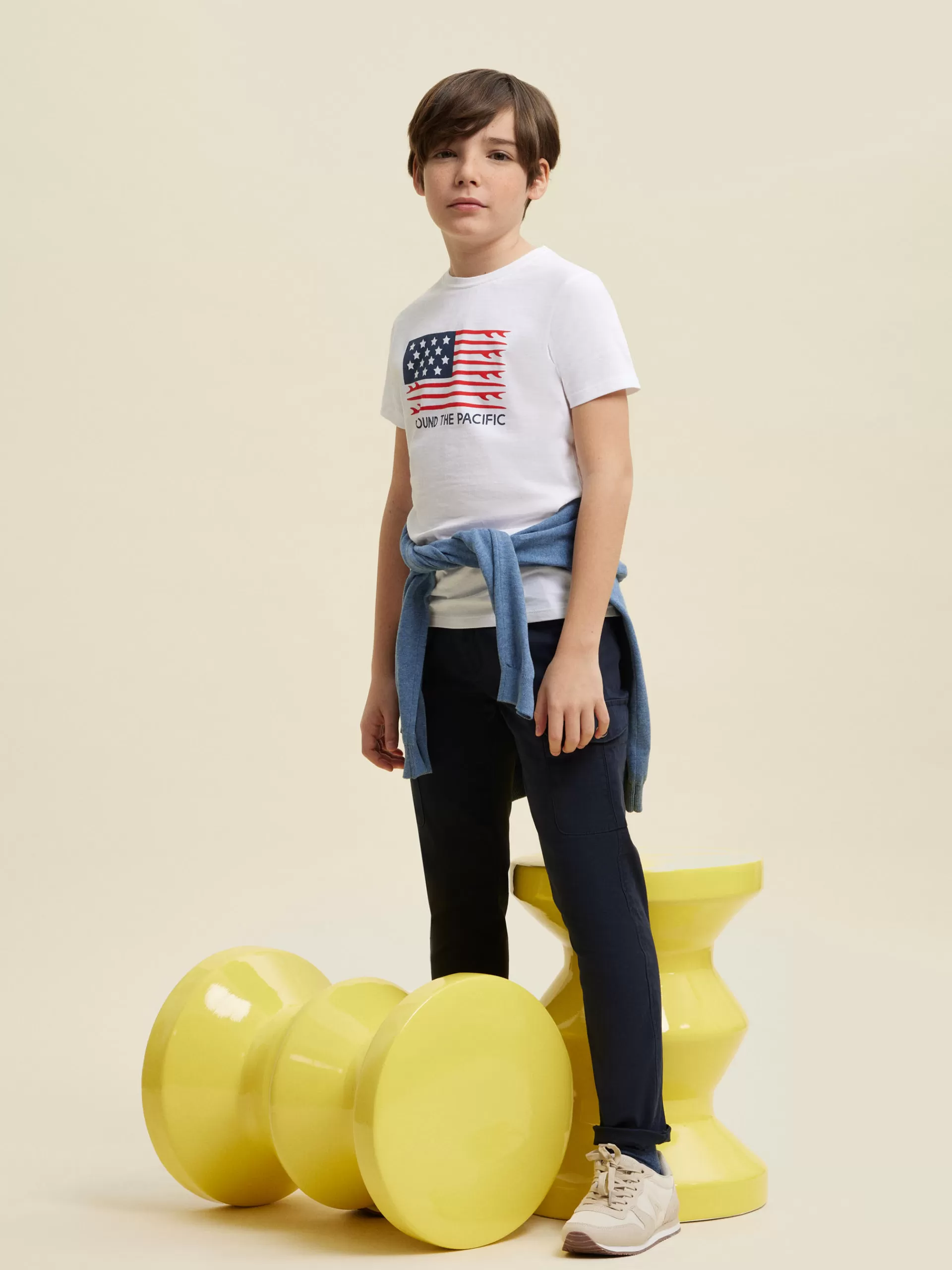 New Alvaro Moreno CAMISETA USA KIDS Blanco