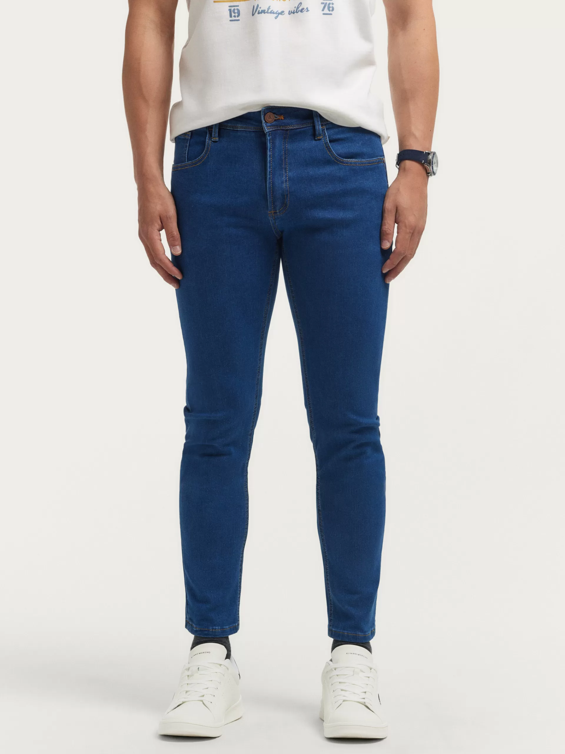 Flash Sale Alvaro Moreno DENIM SLIM BASICO Azul