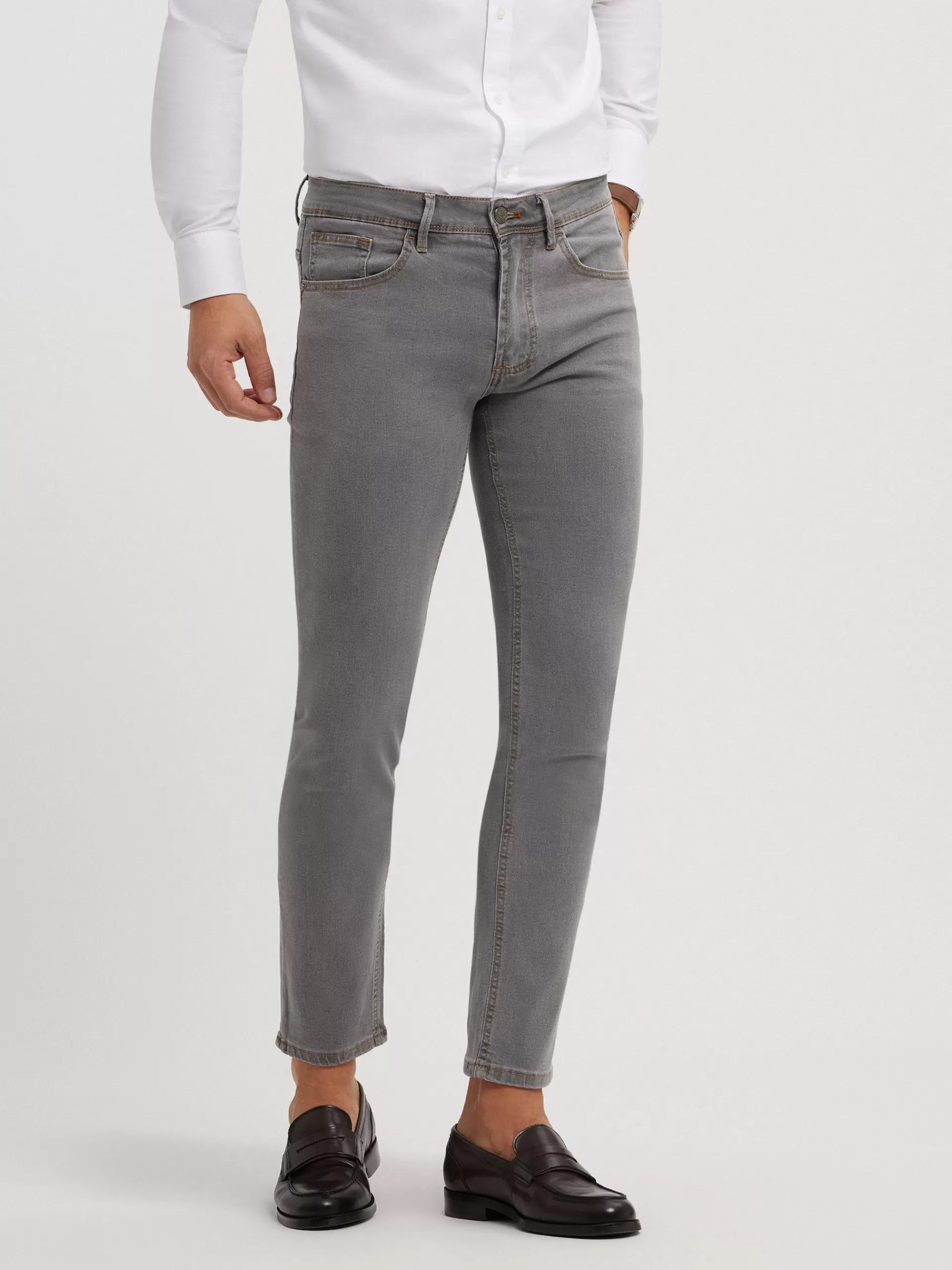 Clearance Alvaro Moreno DENIM SLIM BASICO Gris