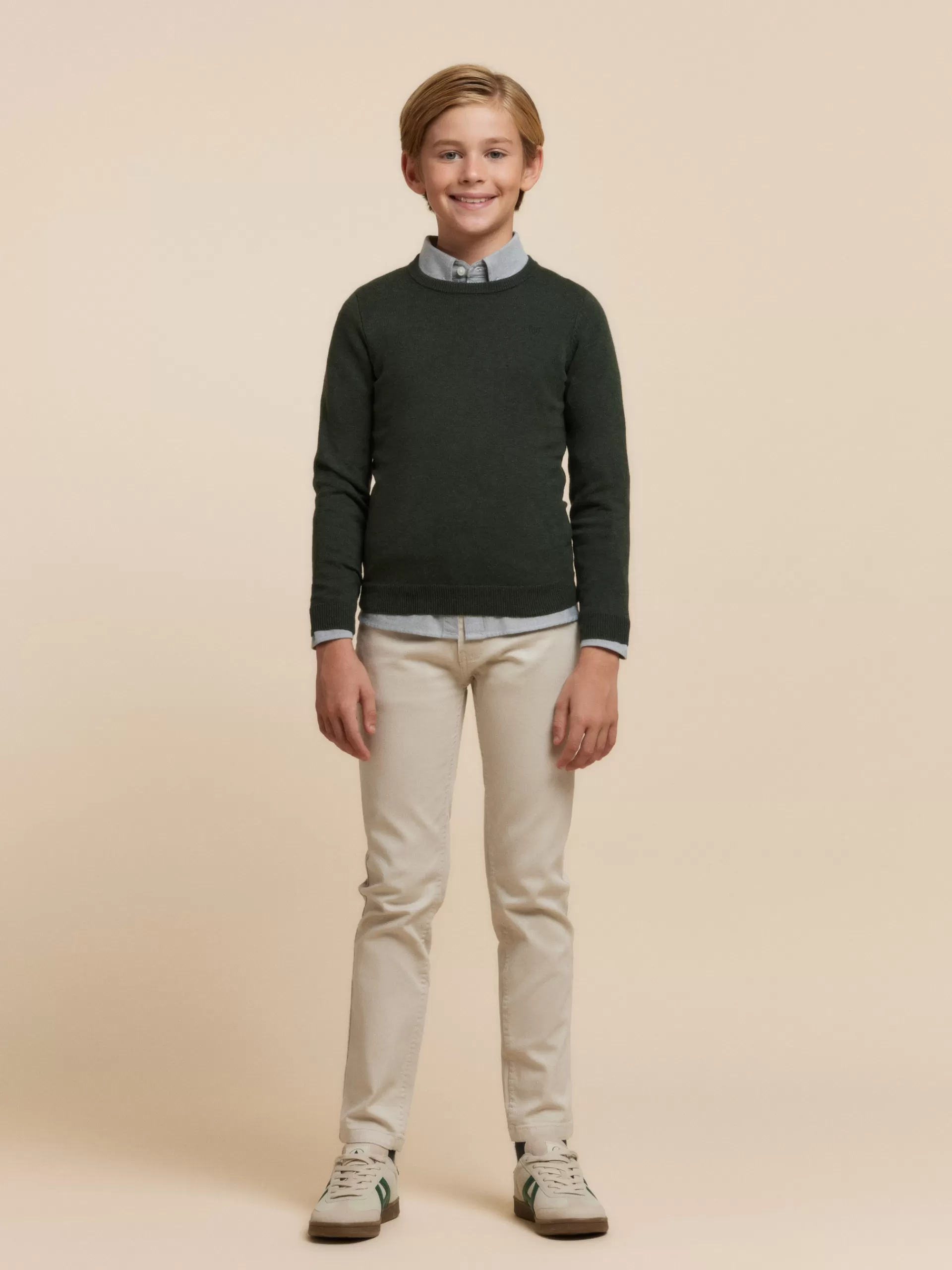 Discount Alvaro Moreno PANTALON 5 POCKETS KIDS Crudo