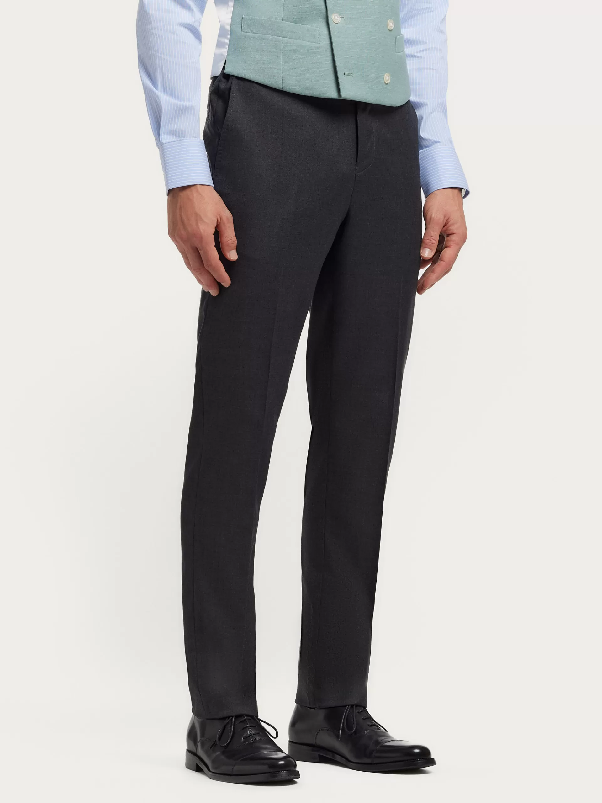 Online Alvaro Moreno PANTALON CHAQUE WEDDING Gris