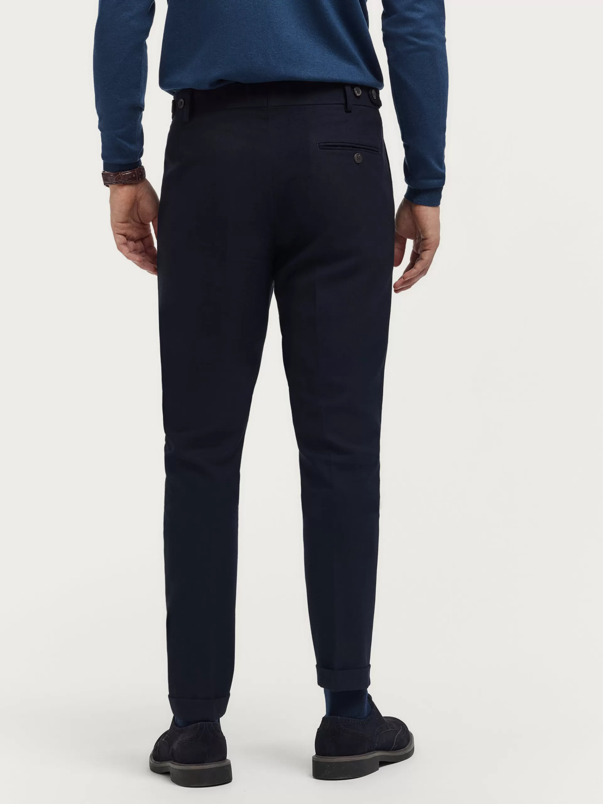 Hot Alvaro Moreno PANTALON CLASSIC TWILL Azul Marino