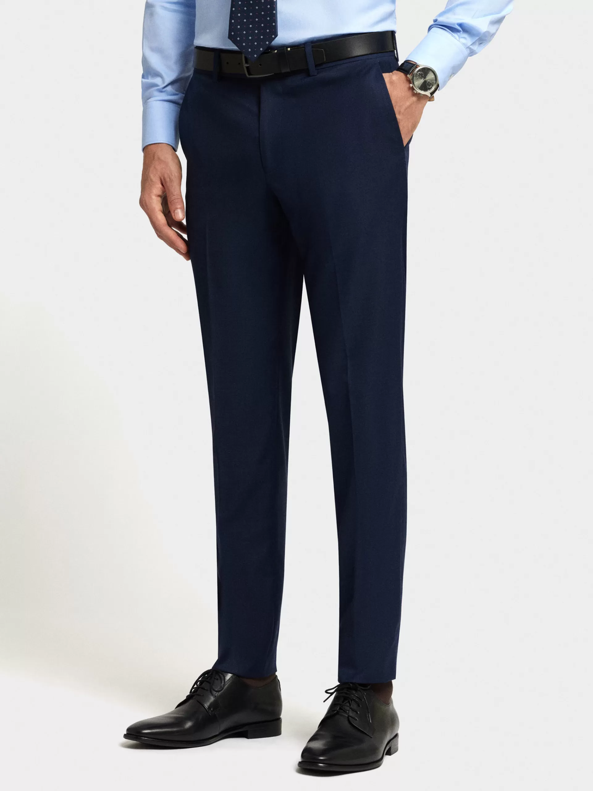 New Alvaro Moreno PANTALON FIL A FIL Azul Marino