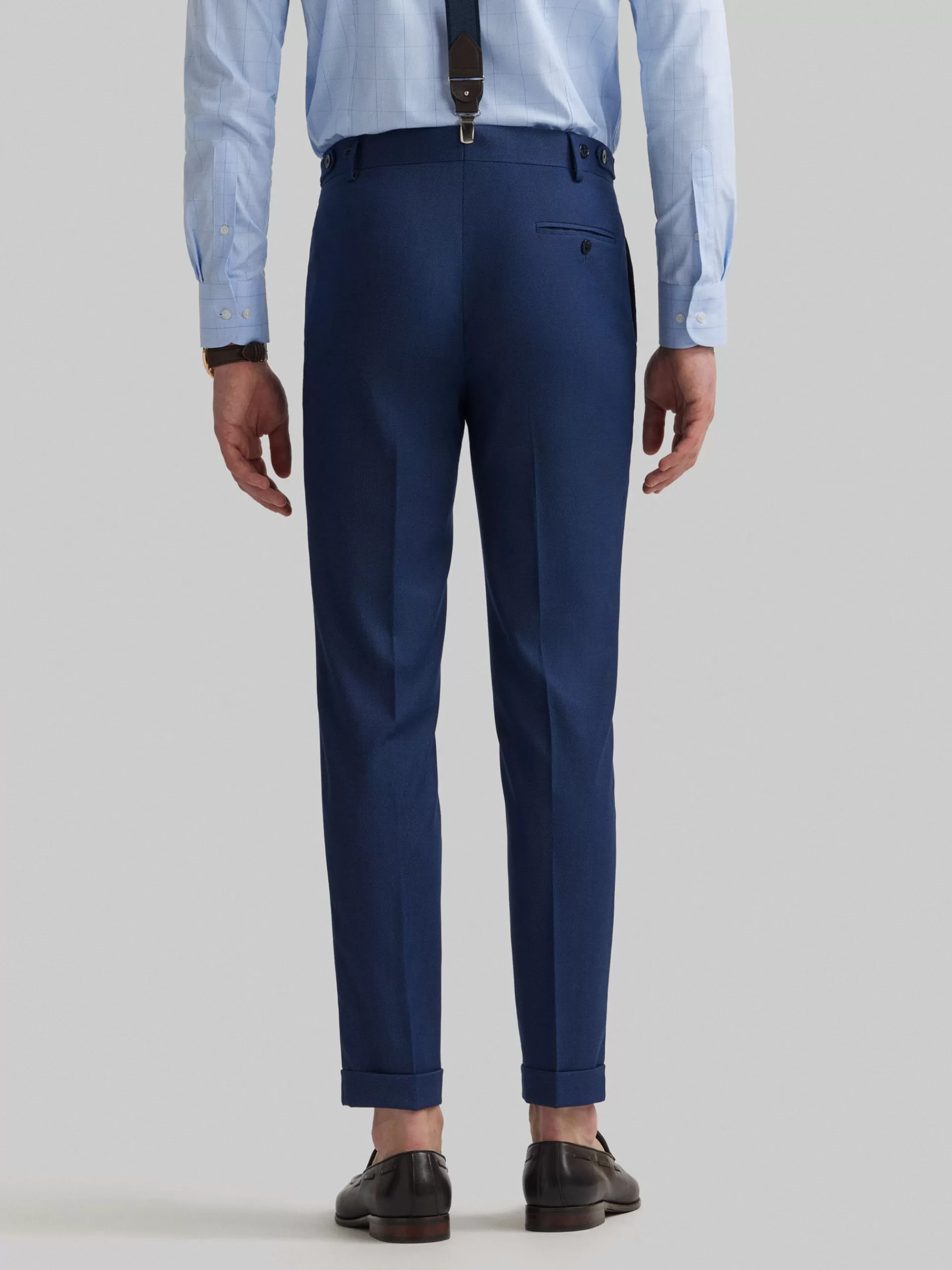 Fashion Alvaro Moreno PANTALON NAPOLI MICROBIRD Azul