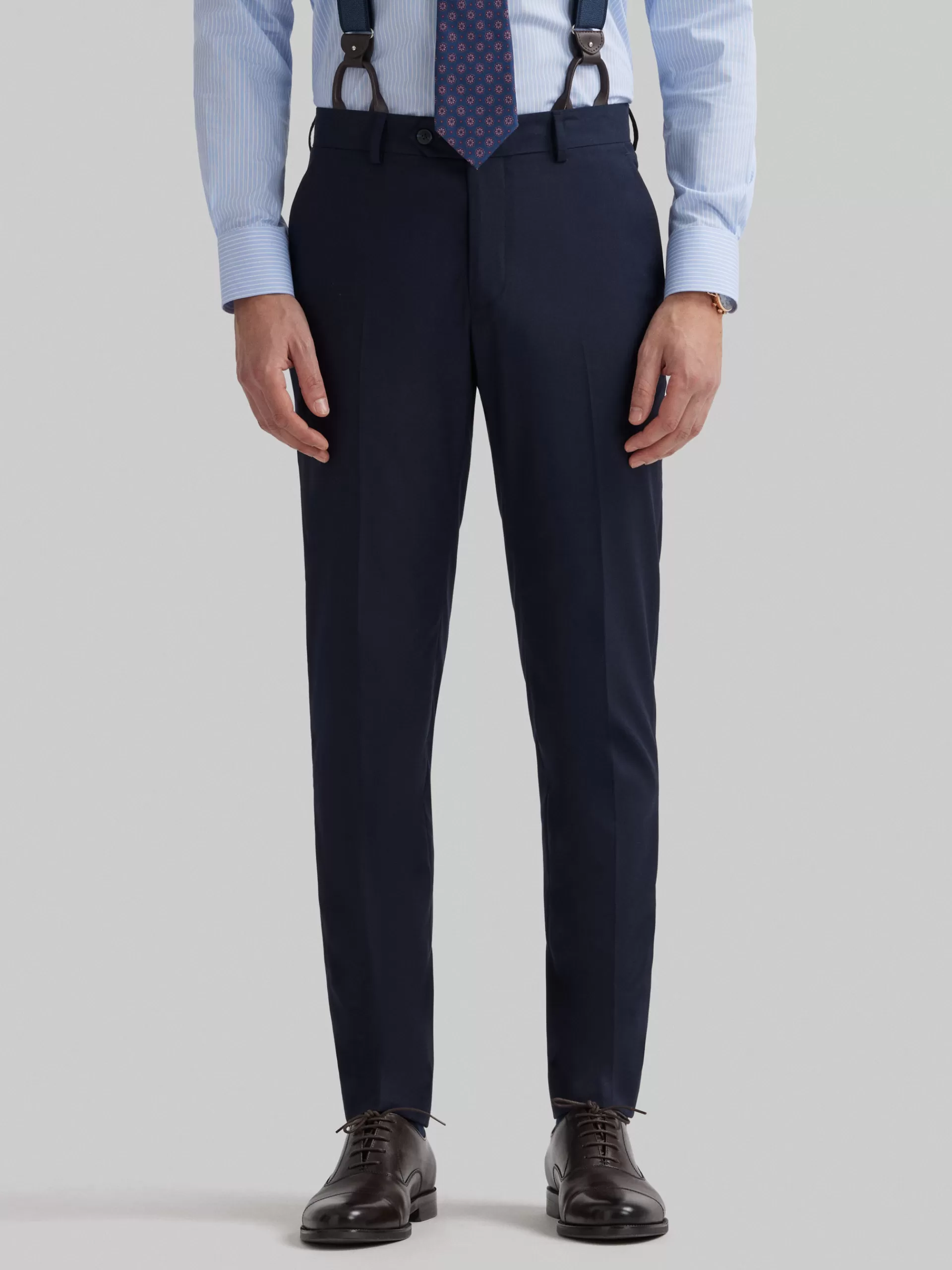 New Alvaro Moreno PANTALON TWILL CRUZADO Azul Marino