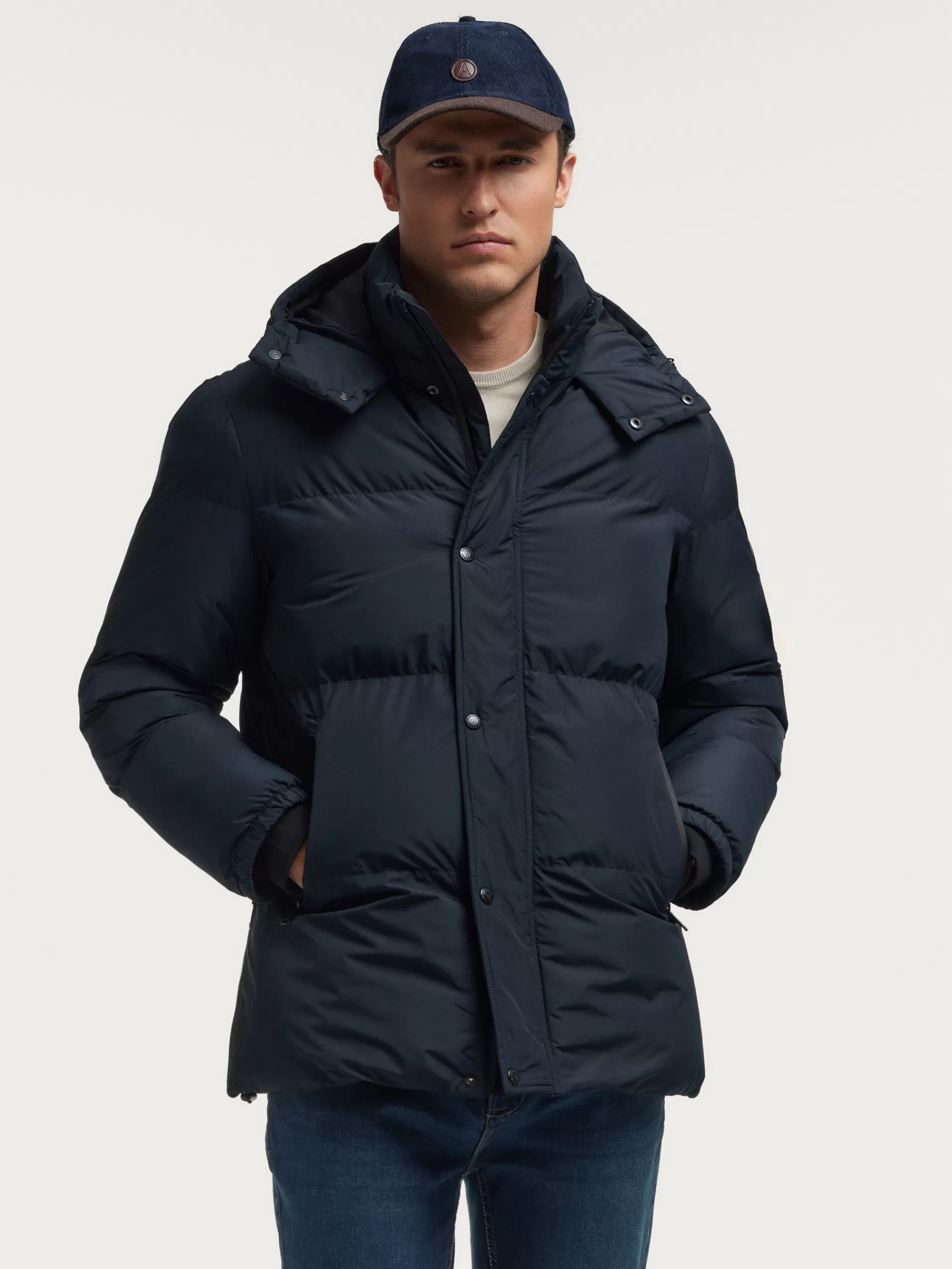 Shop Alvaro Moreno PARKA RUBRICK Azul Marino