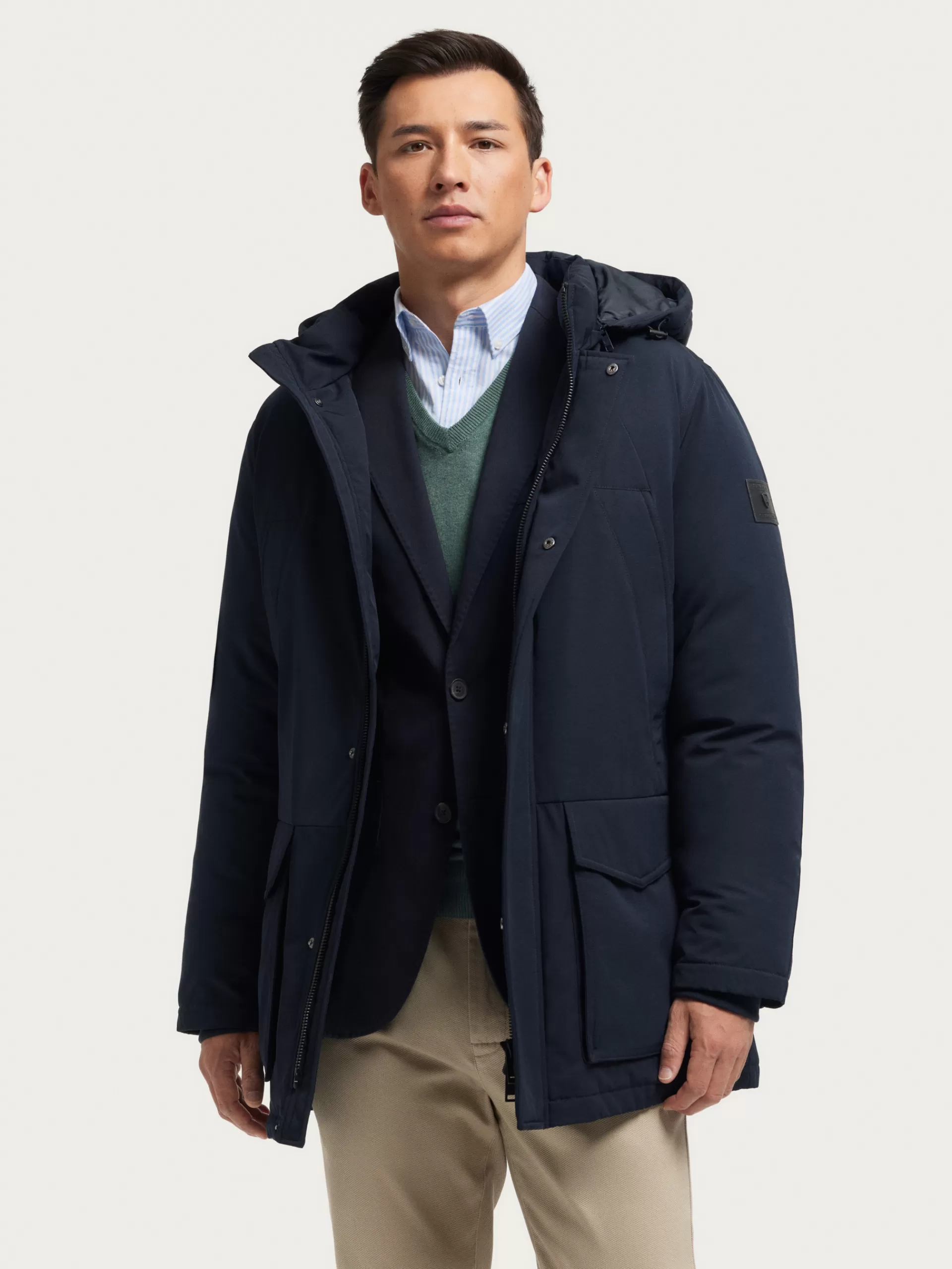 Shop Alvaro Moreno PARKA SHERMAN Azul Marino