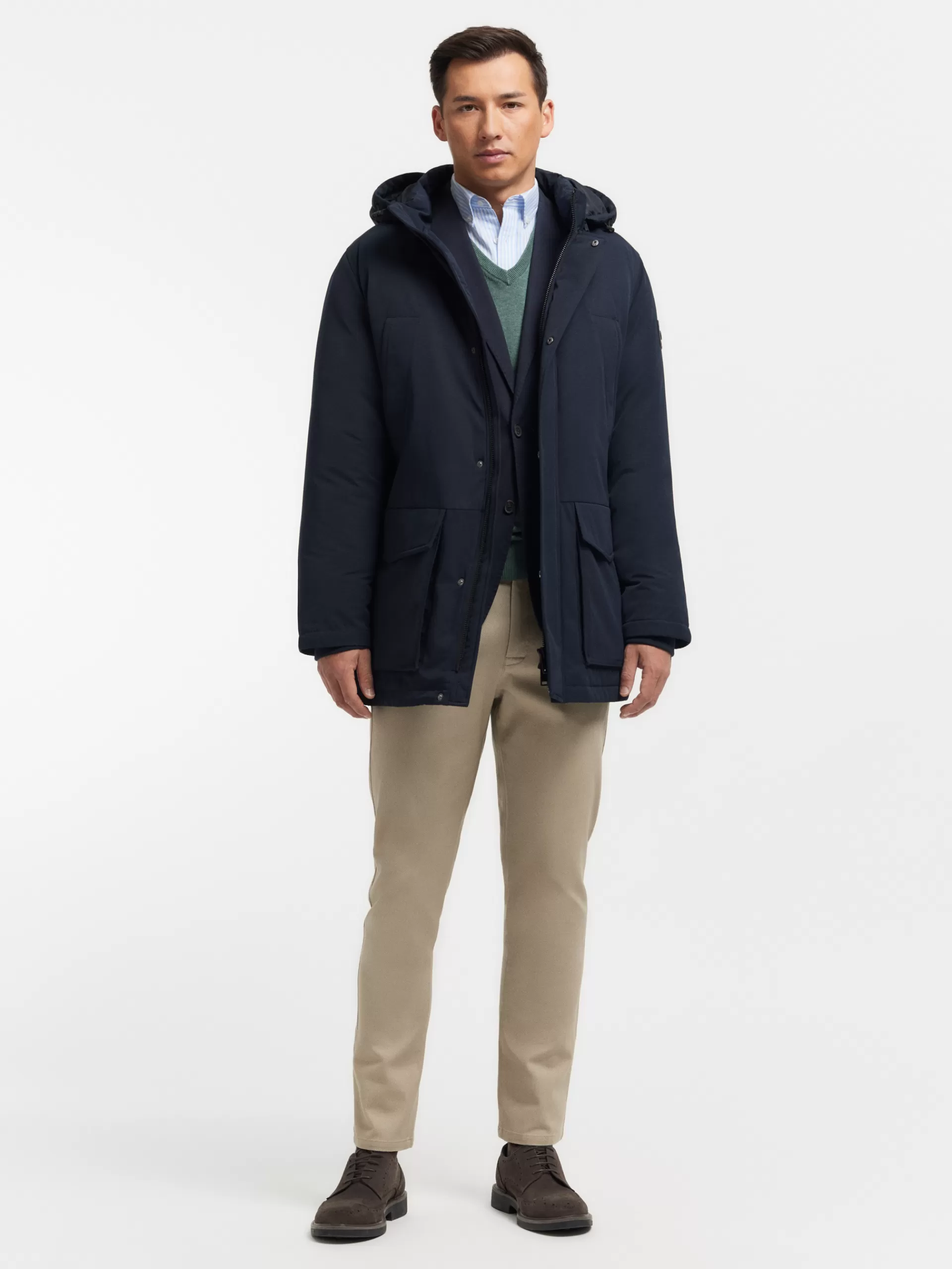 Shop Alvaro Moreno PARKA SHERMAN Azul Marino