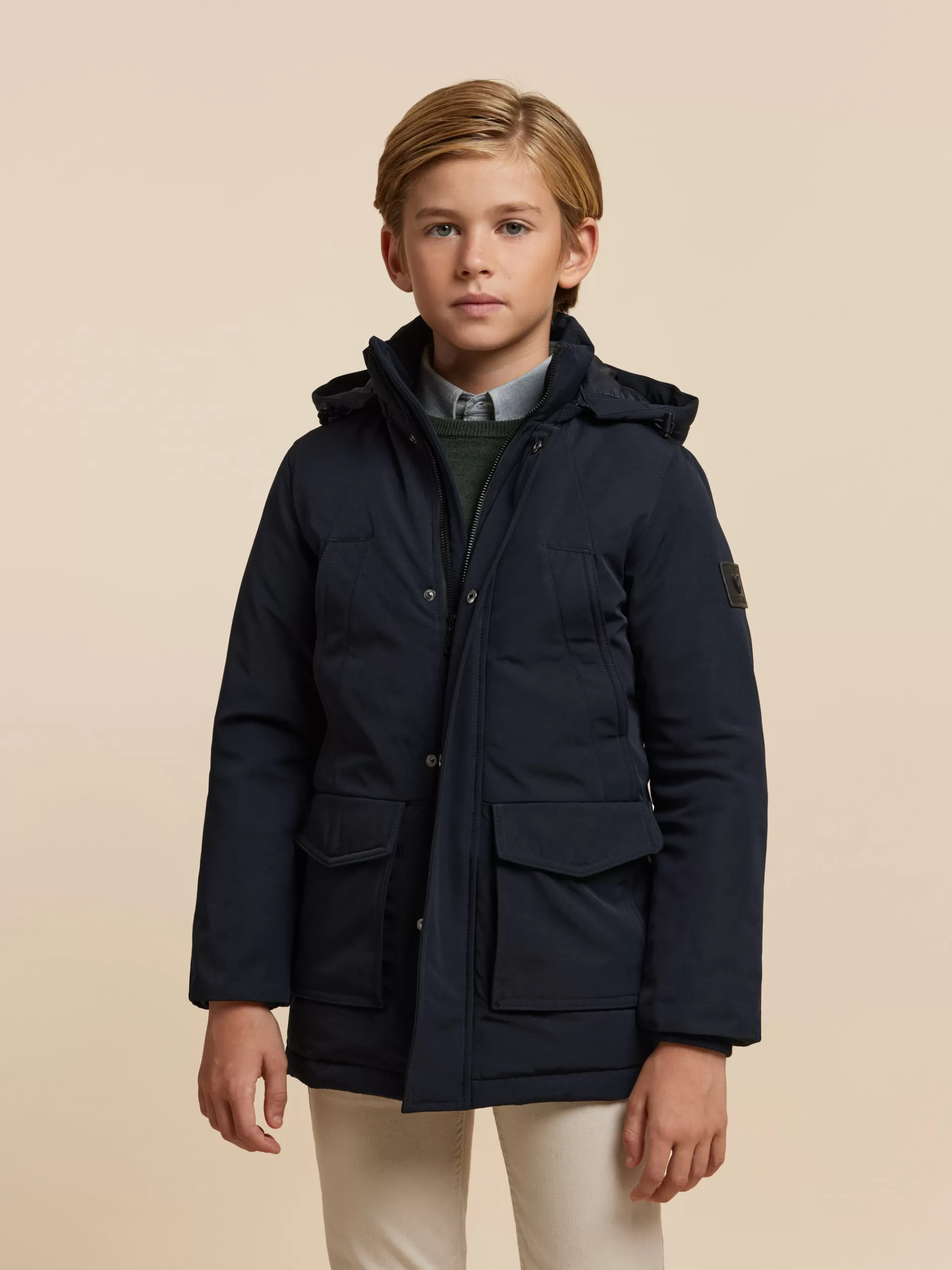 Hot Alvaro Moreno PARKA SHERMAN KIDS Azul Marino