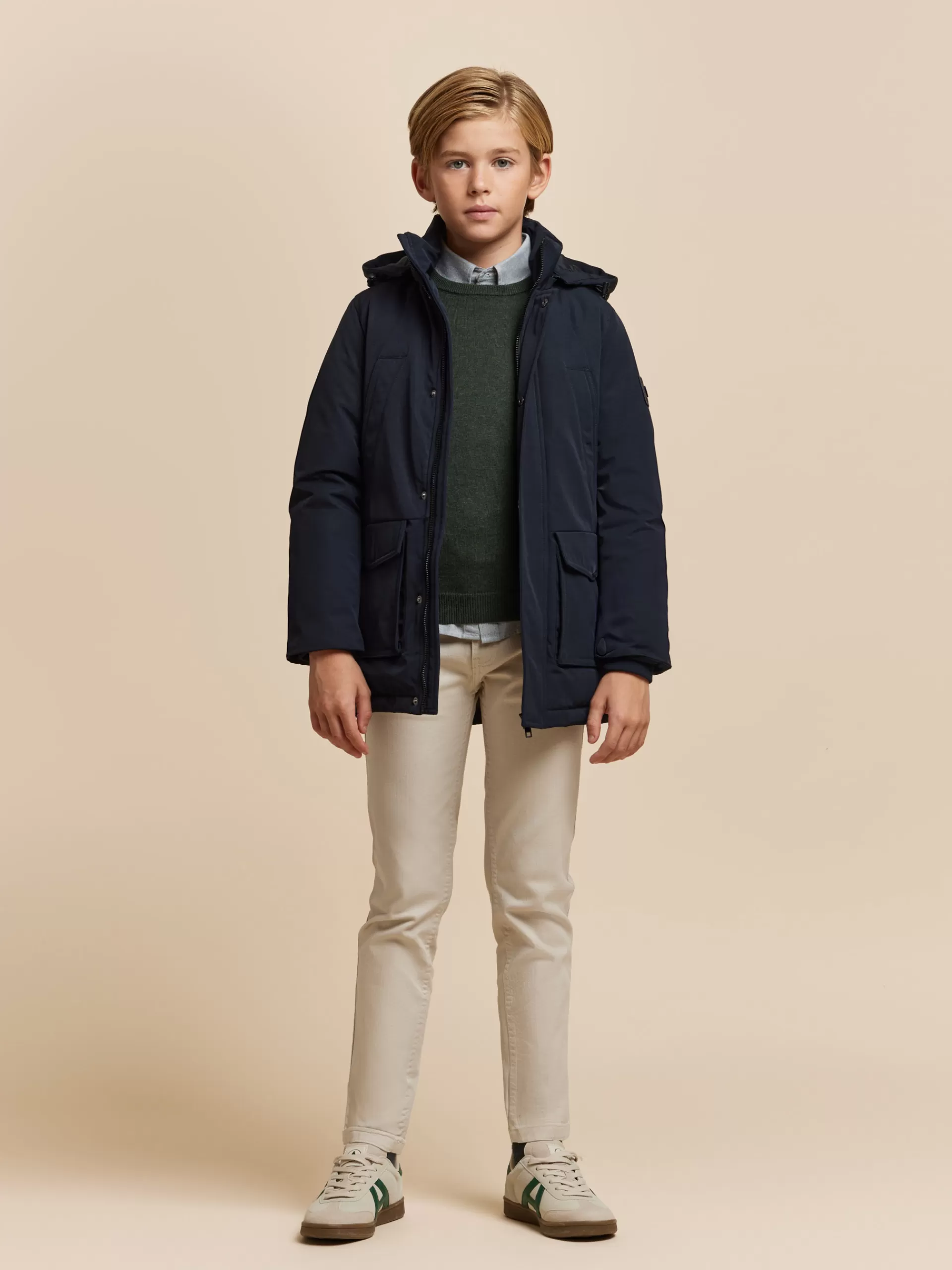 Hot Alvaro Moreno PARKA SHERMAN KIDS Azul Marino