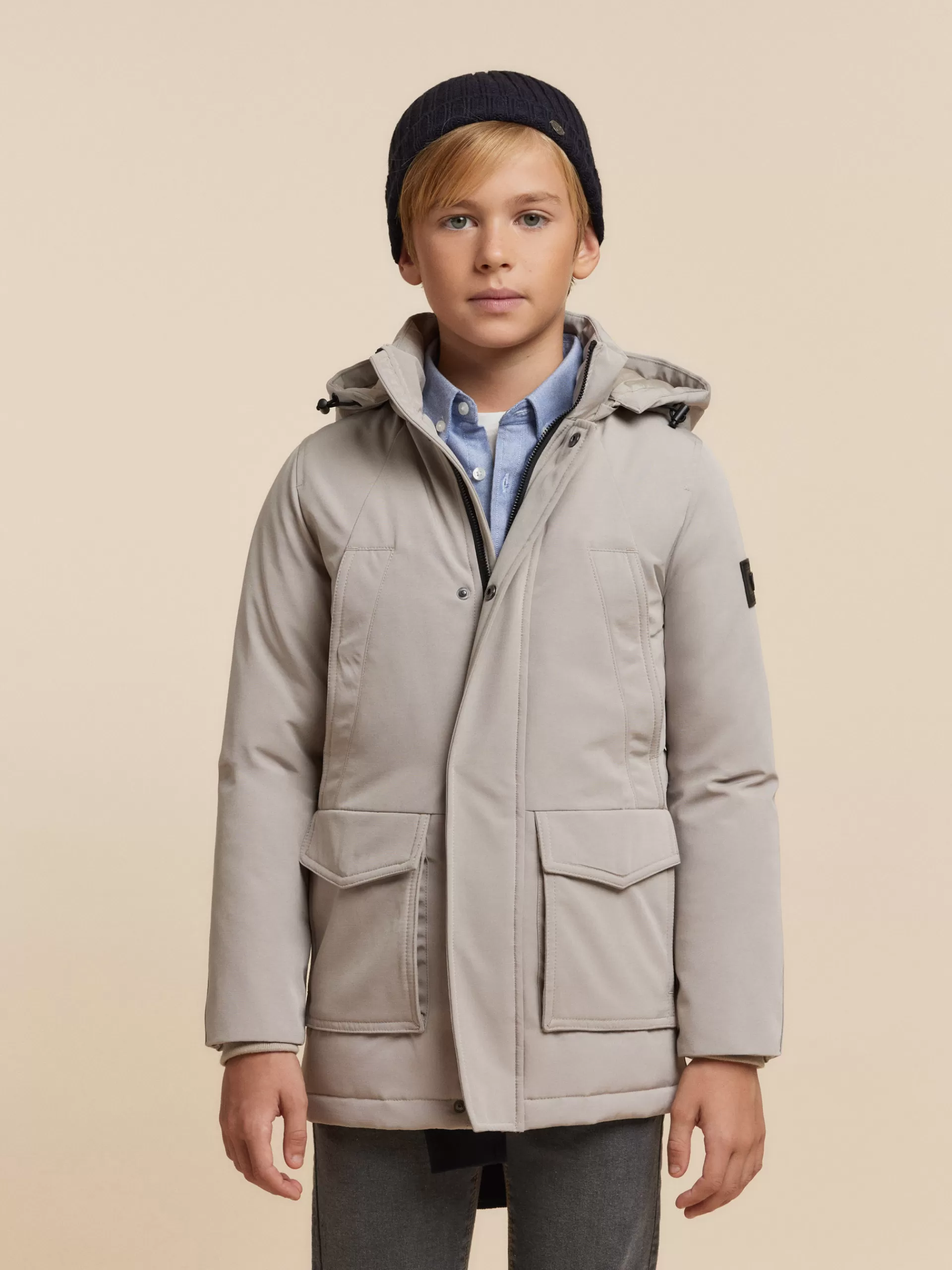 Online Alvaro Moreno PARKA SHERMAN KIDS Crudo